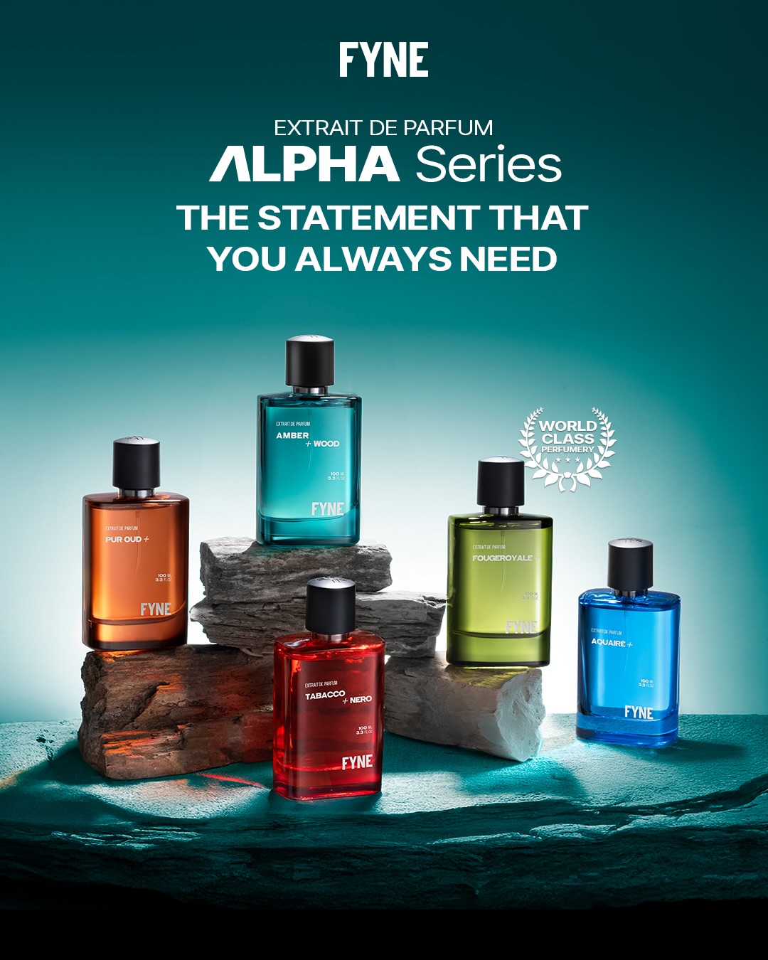 FYNE Facebook ad: NEW! FYNE Extrait de Parfum - Alpha Series