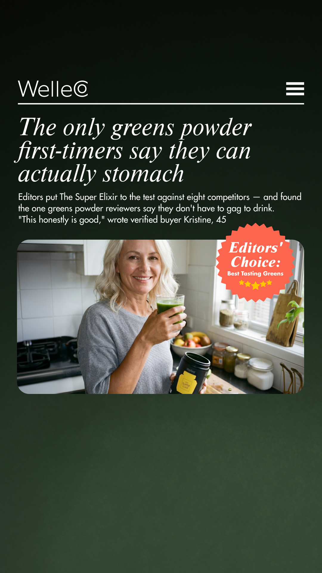 WelleCo Facebook ad