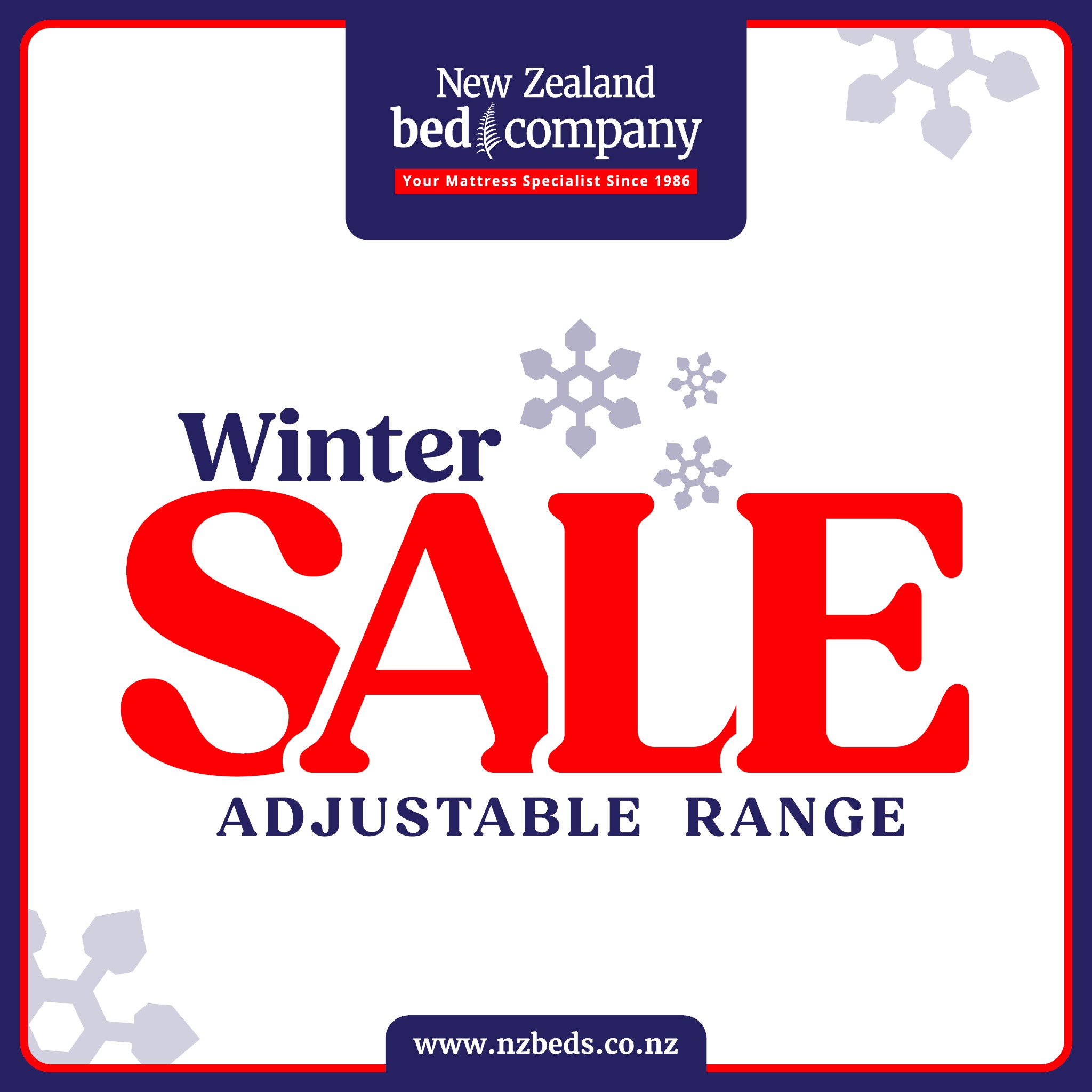 New Zealand Bed Company Facebook ad: πππ ππππππ ππππ ππ ππ!