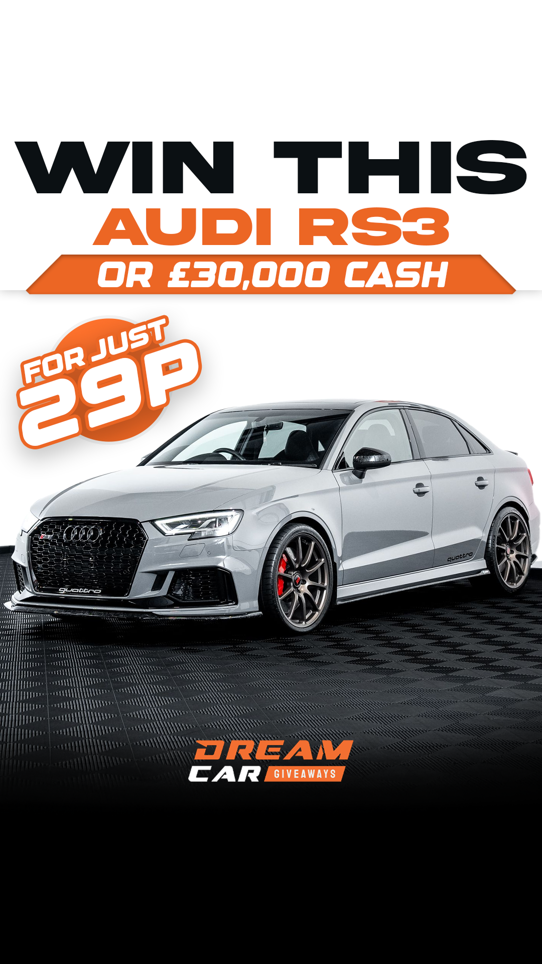 Dream Car Giveaways Facebook ad