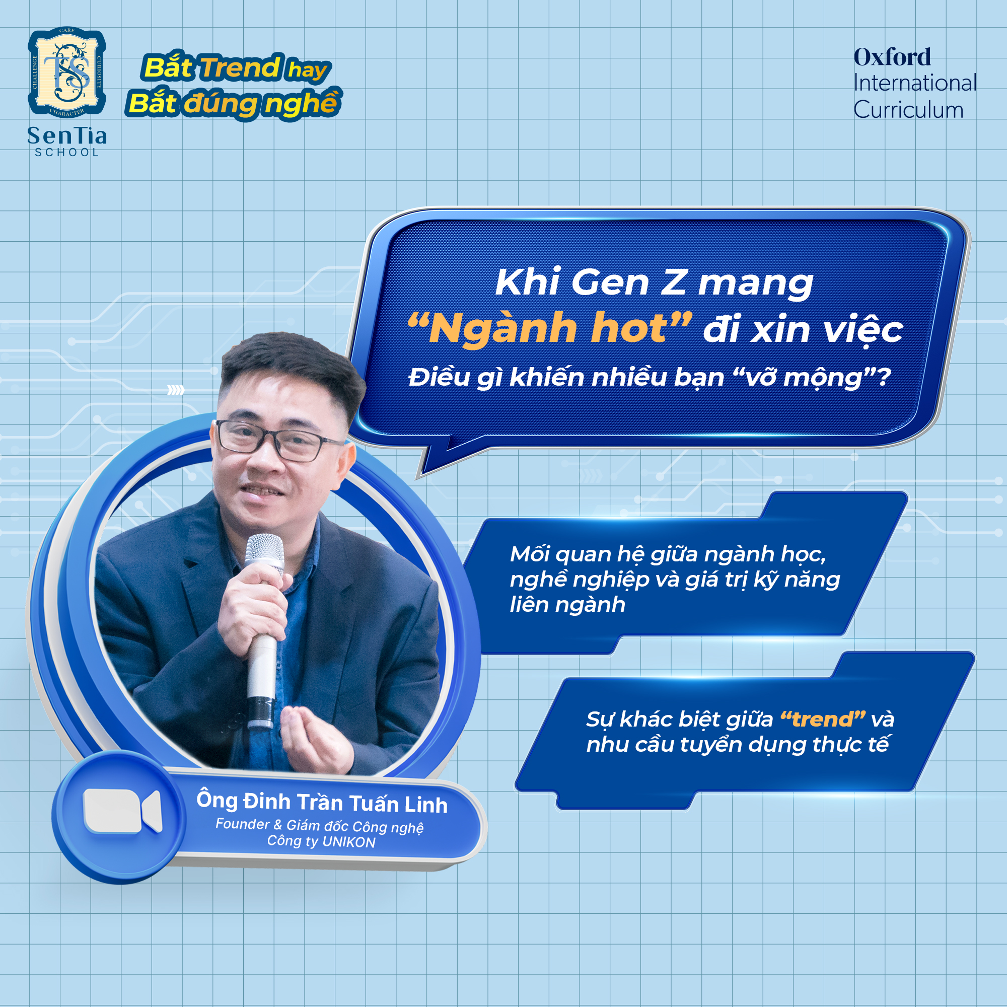 SenTia School Facebook ad: KHI GEN Z MANG ‘NGÀNH HOT’ ĐI XIN…