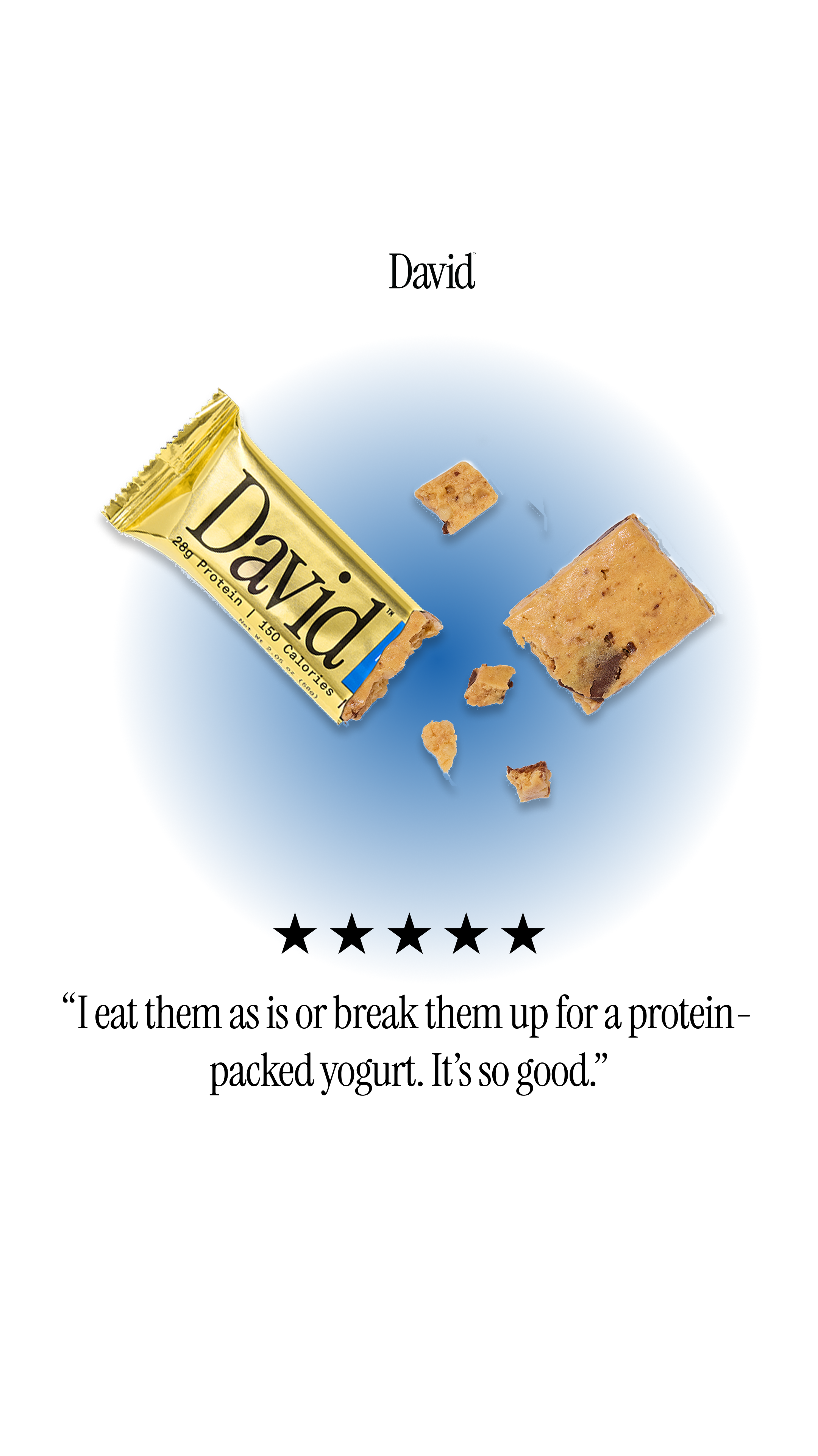 David Protein Facebook ad