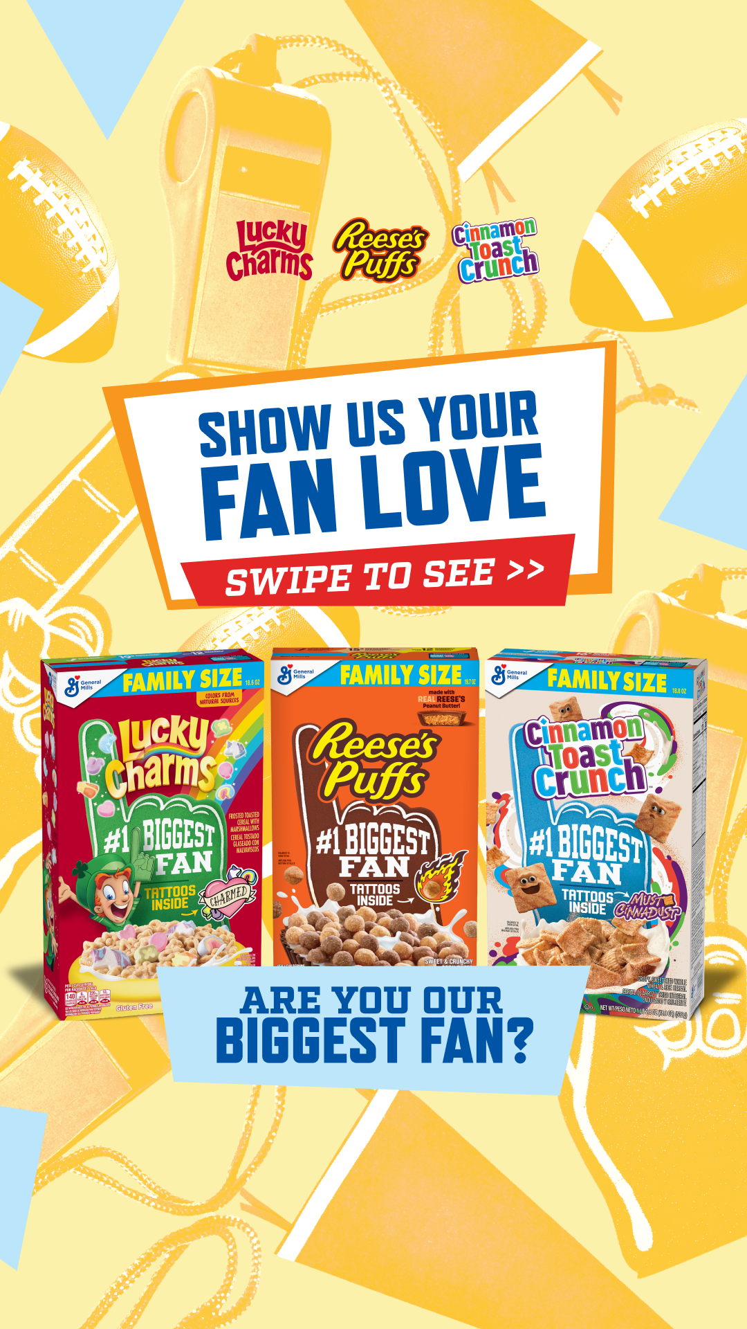 Cereal Society Facebook ad: When game day hits, how do you fuel…