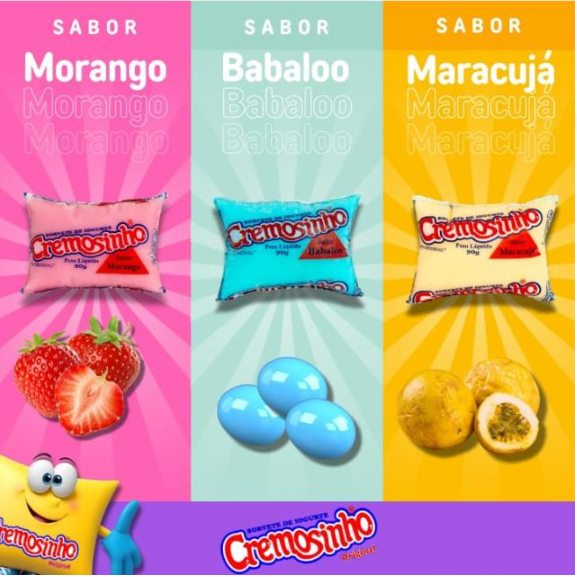 Distribuidora Cremosinho SP - Zona Leste. Facebook ad: Saboroso e Cremoso!