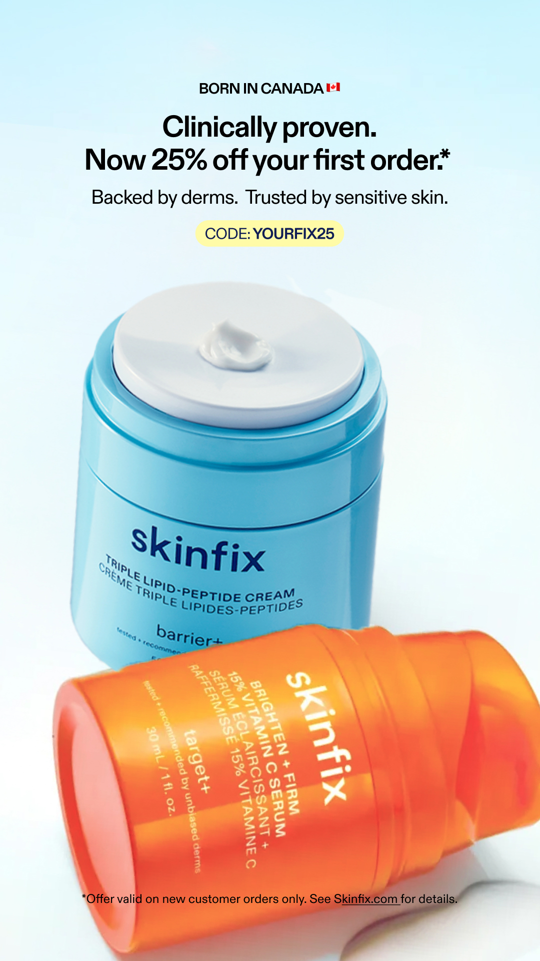 Skinfix Inc. Facebook ad
