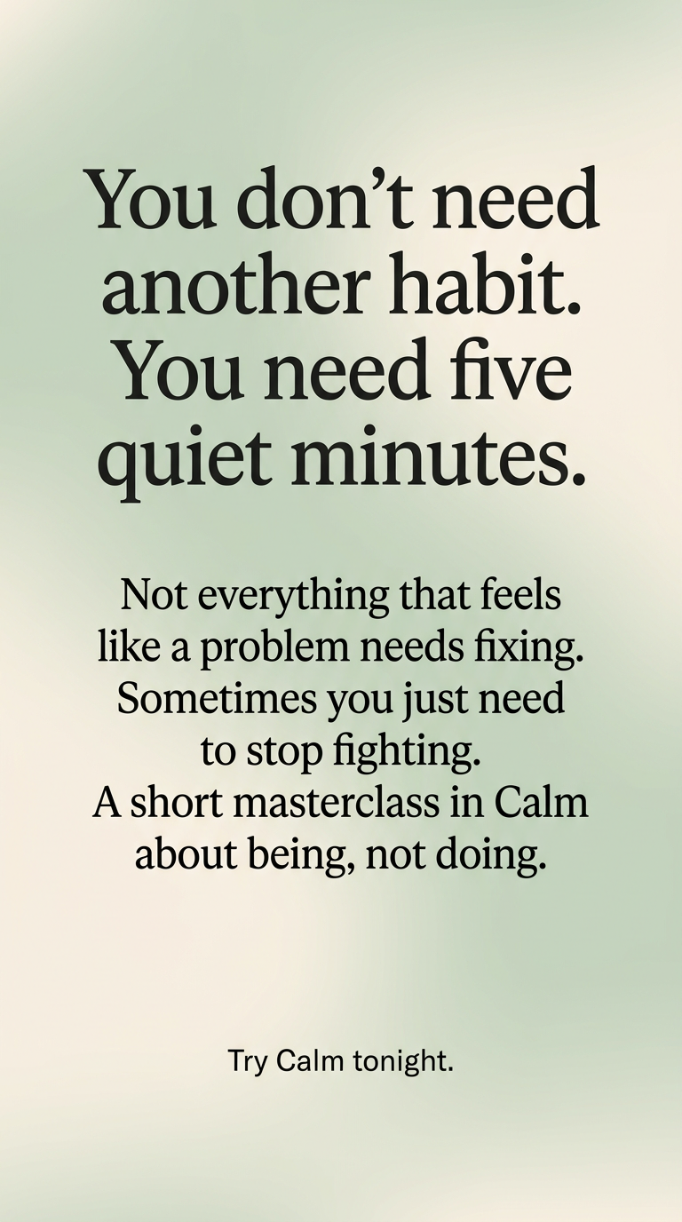 Calm Facebook ad