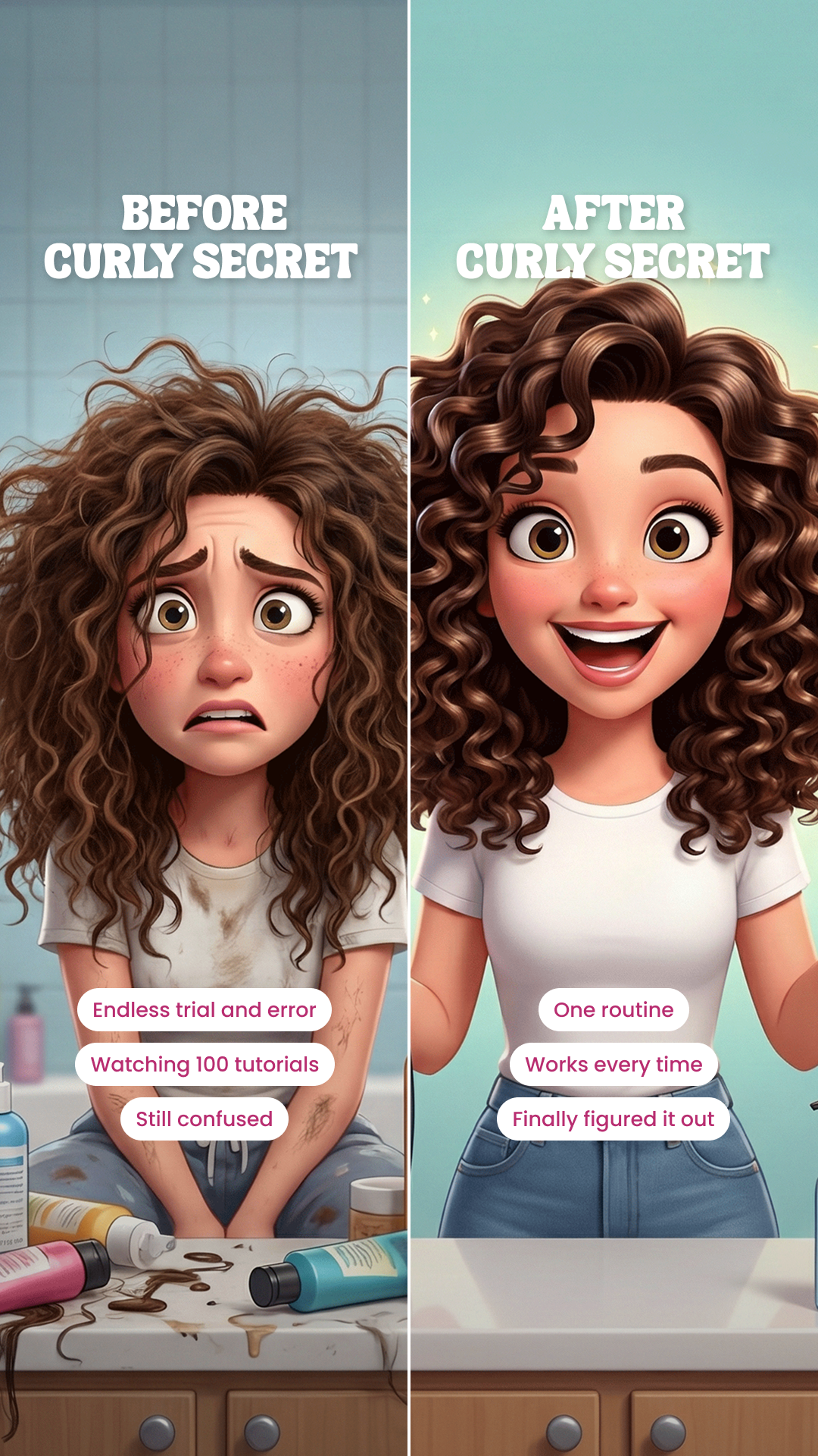 Curly Secret Facebook ad