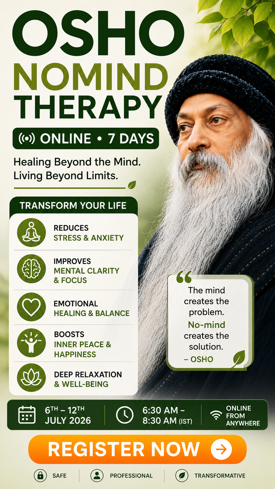 OSHO Celebration Centre Trust Facebook ad