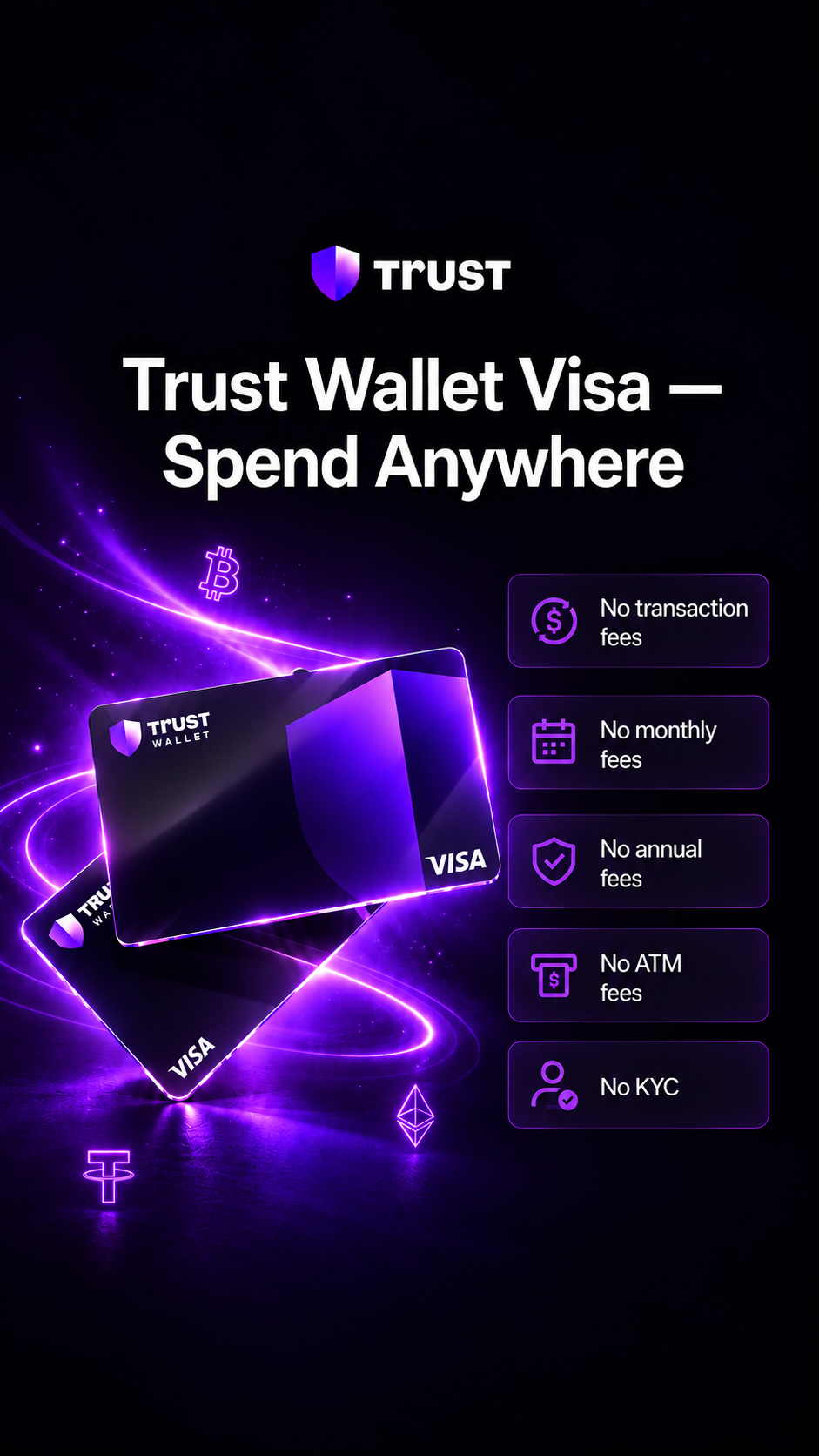 My crypto card Facebook ad: Explore a convenient way to make everyday payments.