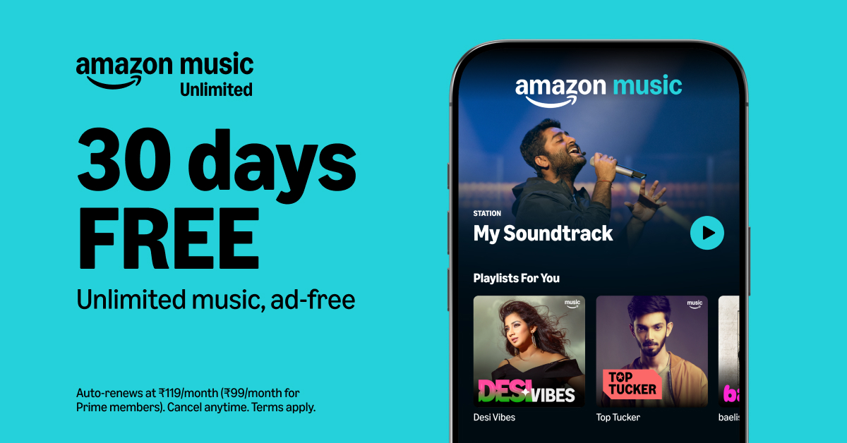Amazon Music IN Facebook ad