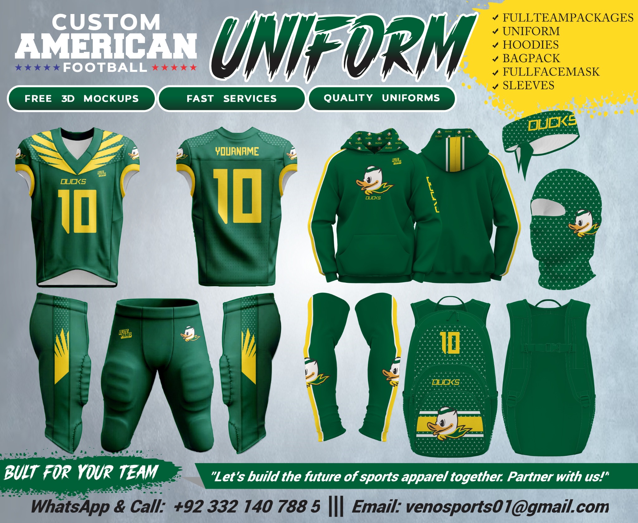 Veno Sports Facebook ad: Upgrade Your Team's Gear Today!