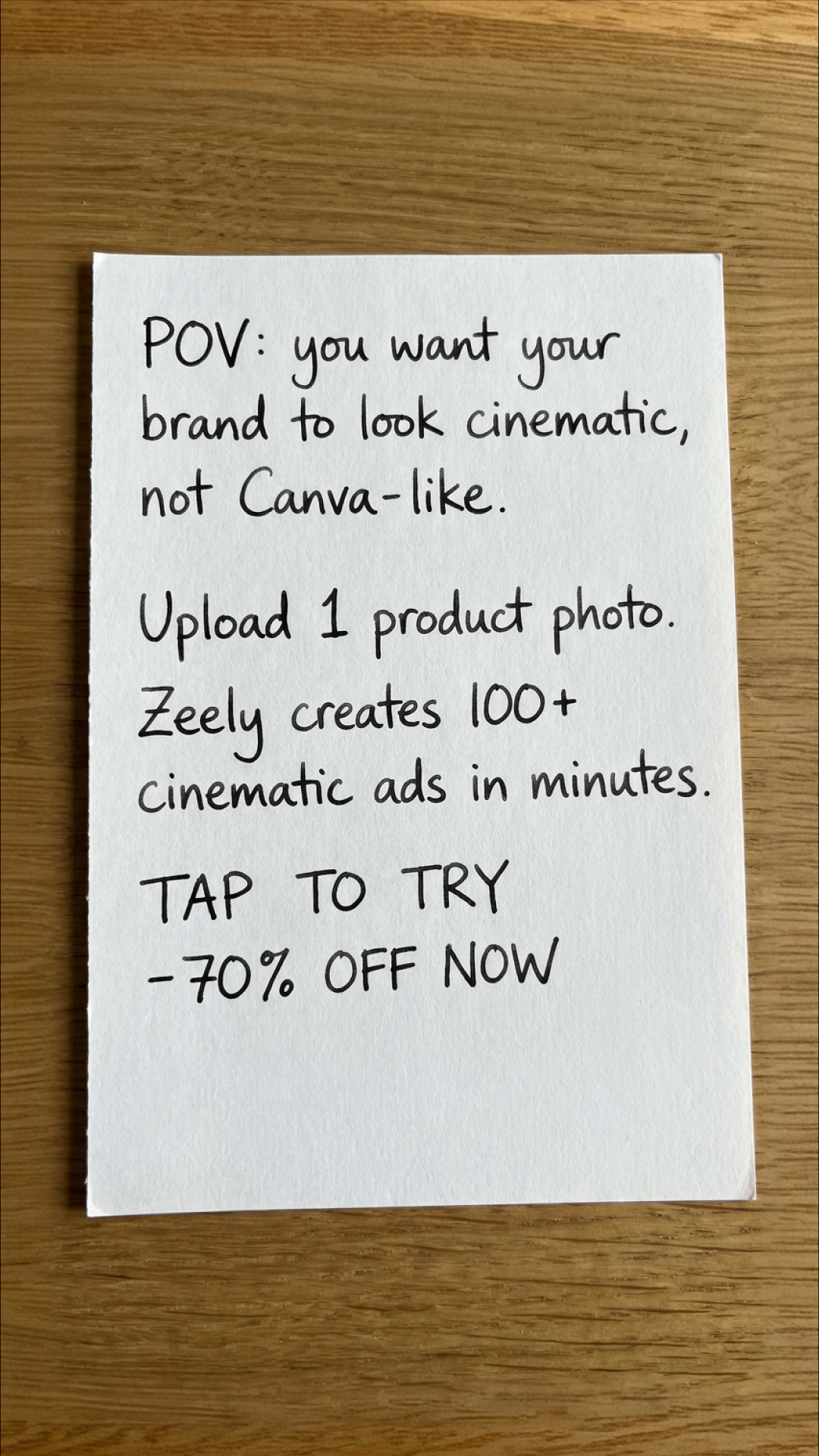 Zeely Facebook ad
