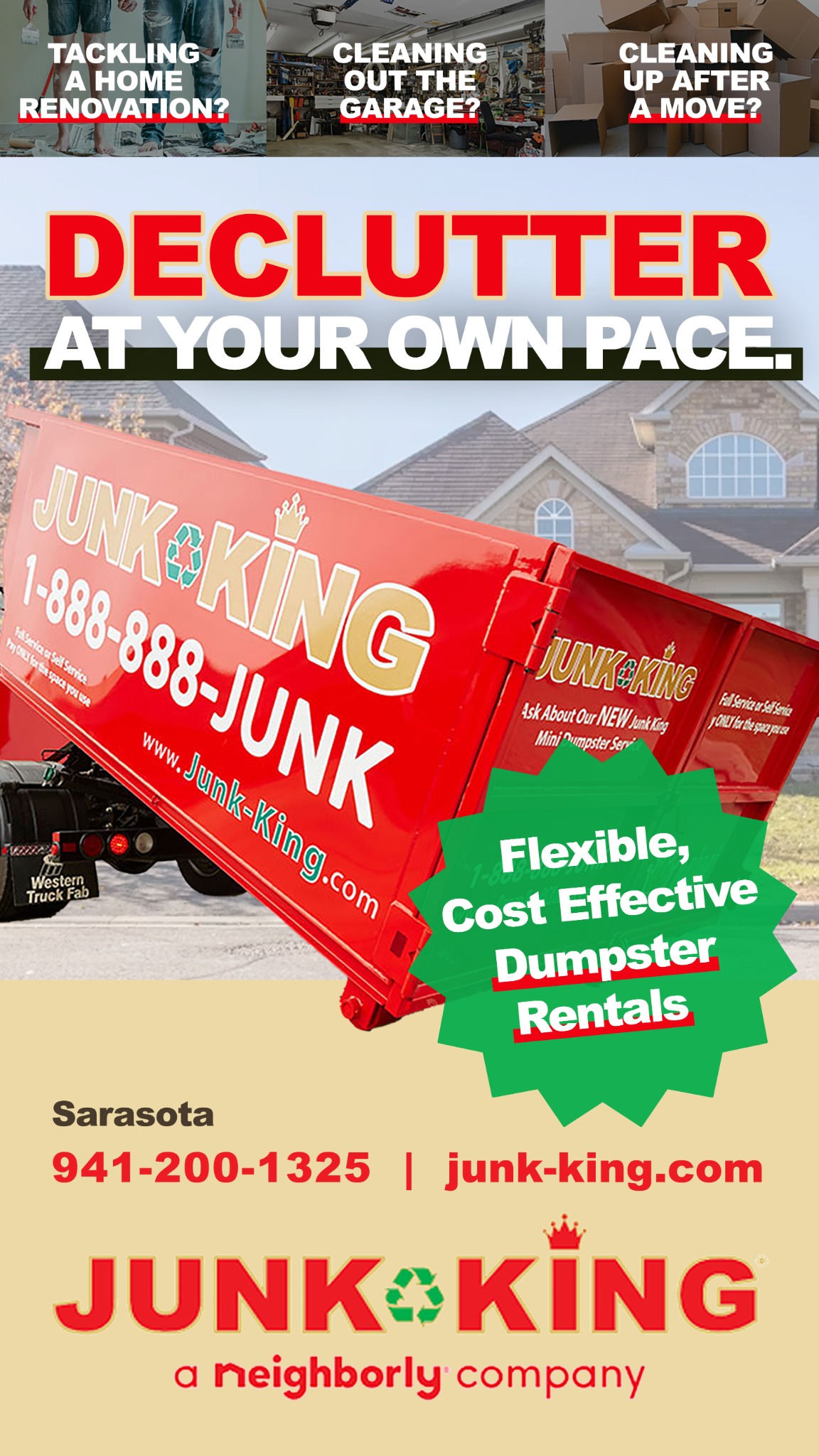 Junk King Facebook ad from Apr 18, 2026