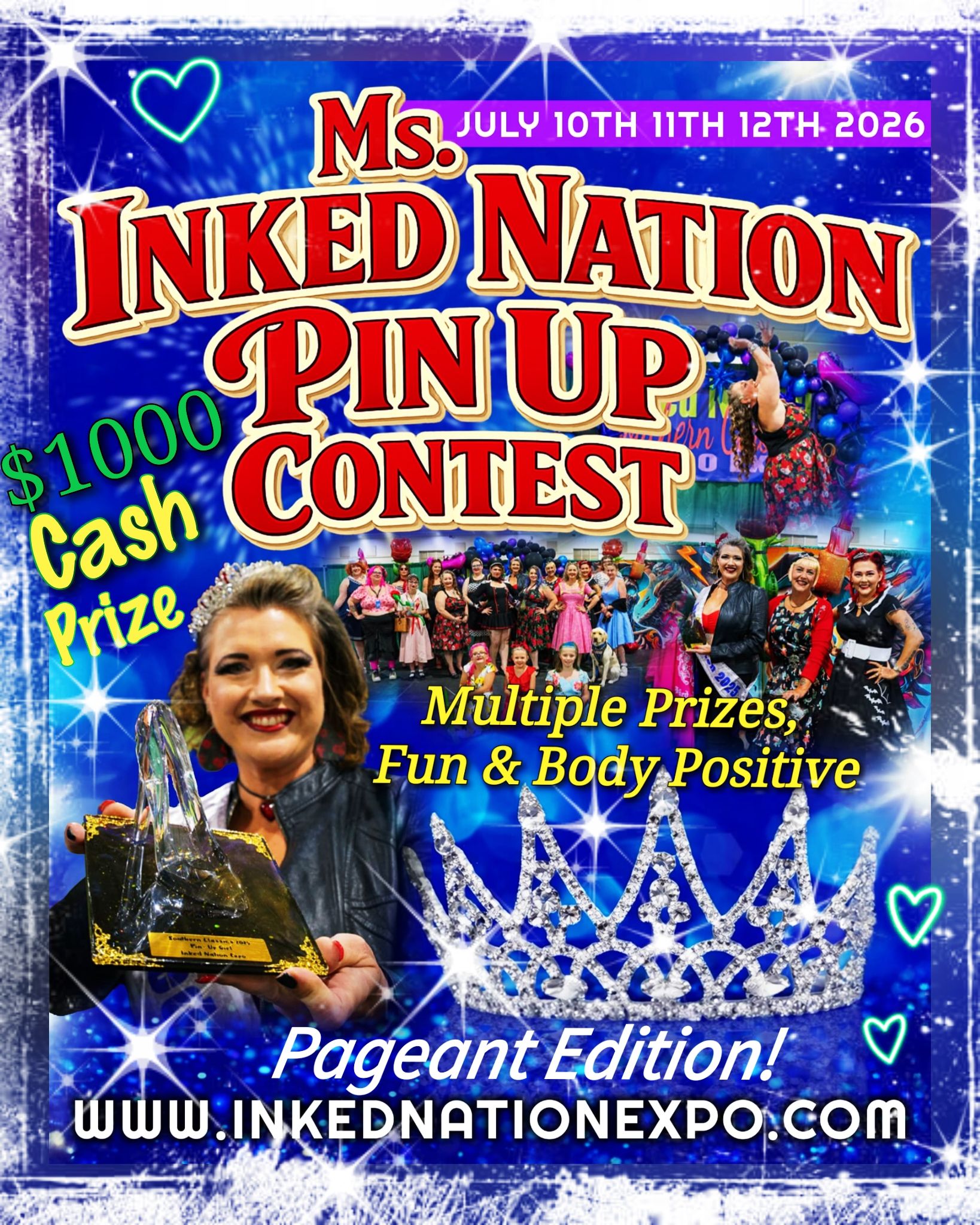 Inked Nation Expo Facebook ad: Pin Up Girl Pageant Ms.Inked Nation
