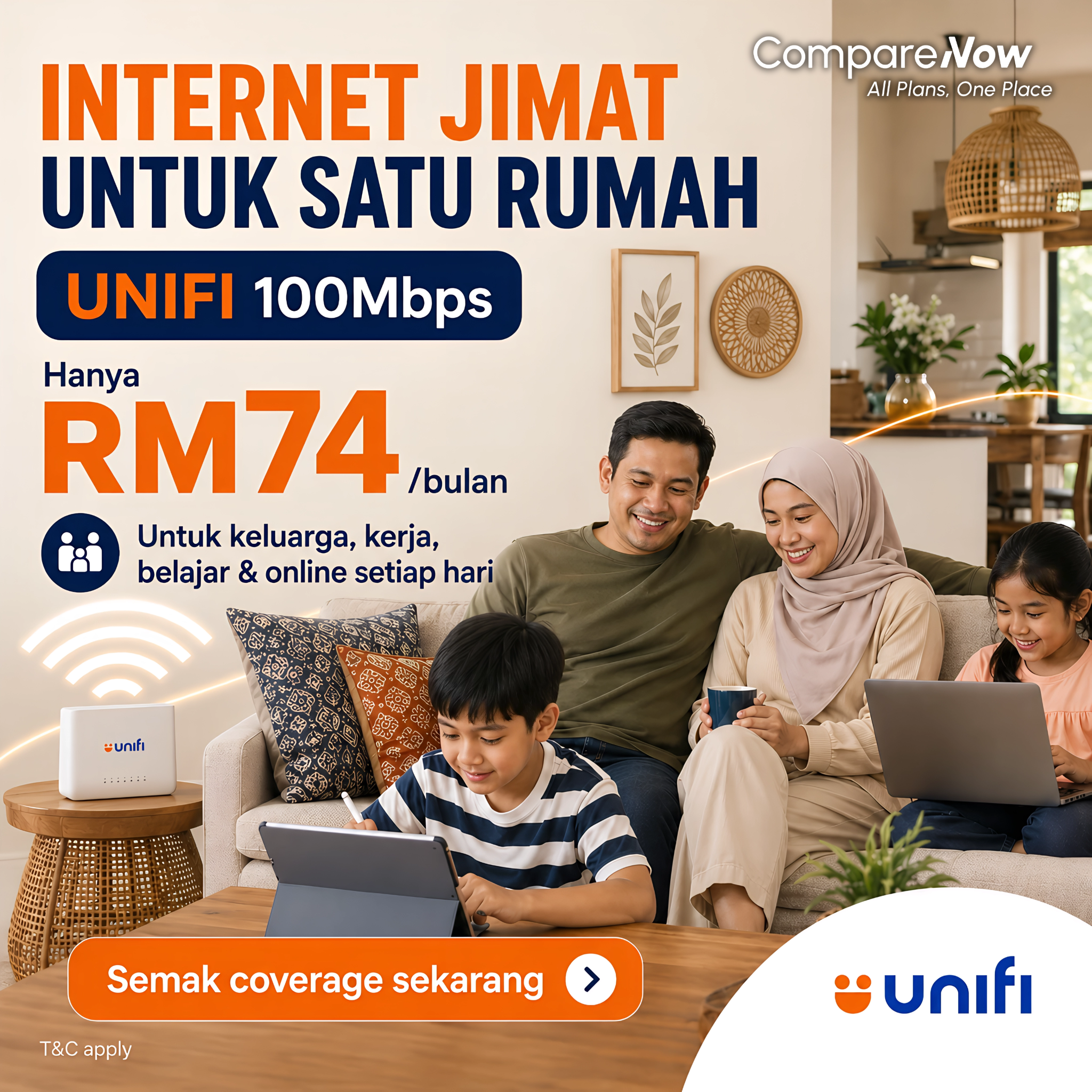 Compare Now Facebook ad