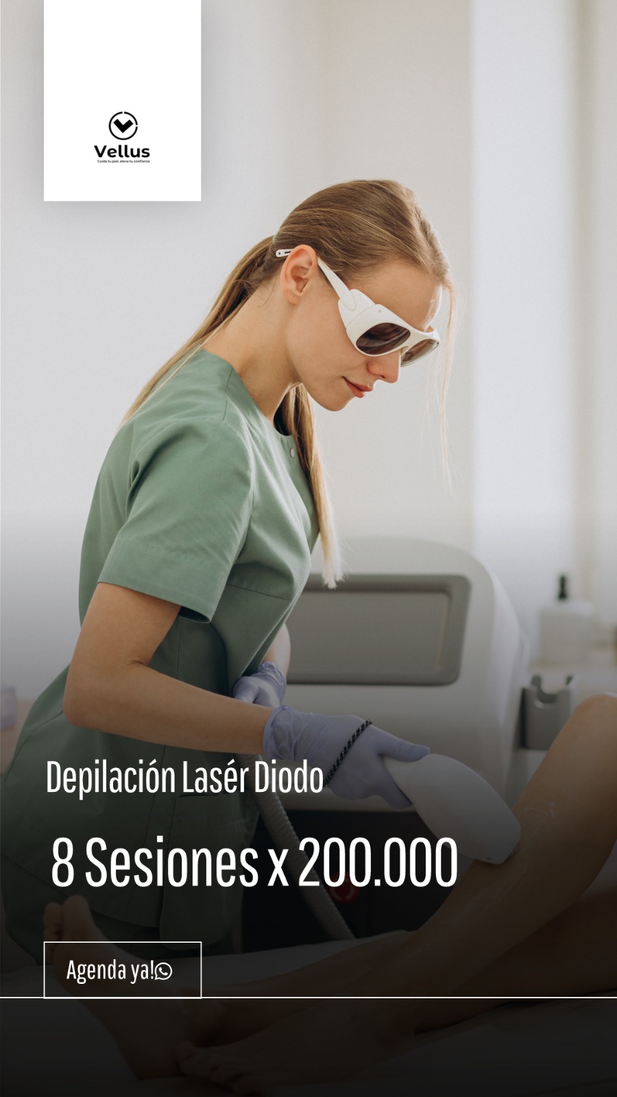 Vellum Centro Laser Facebook ad: Chatea con nosotros