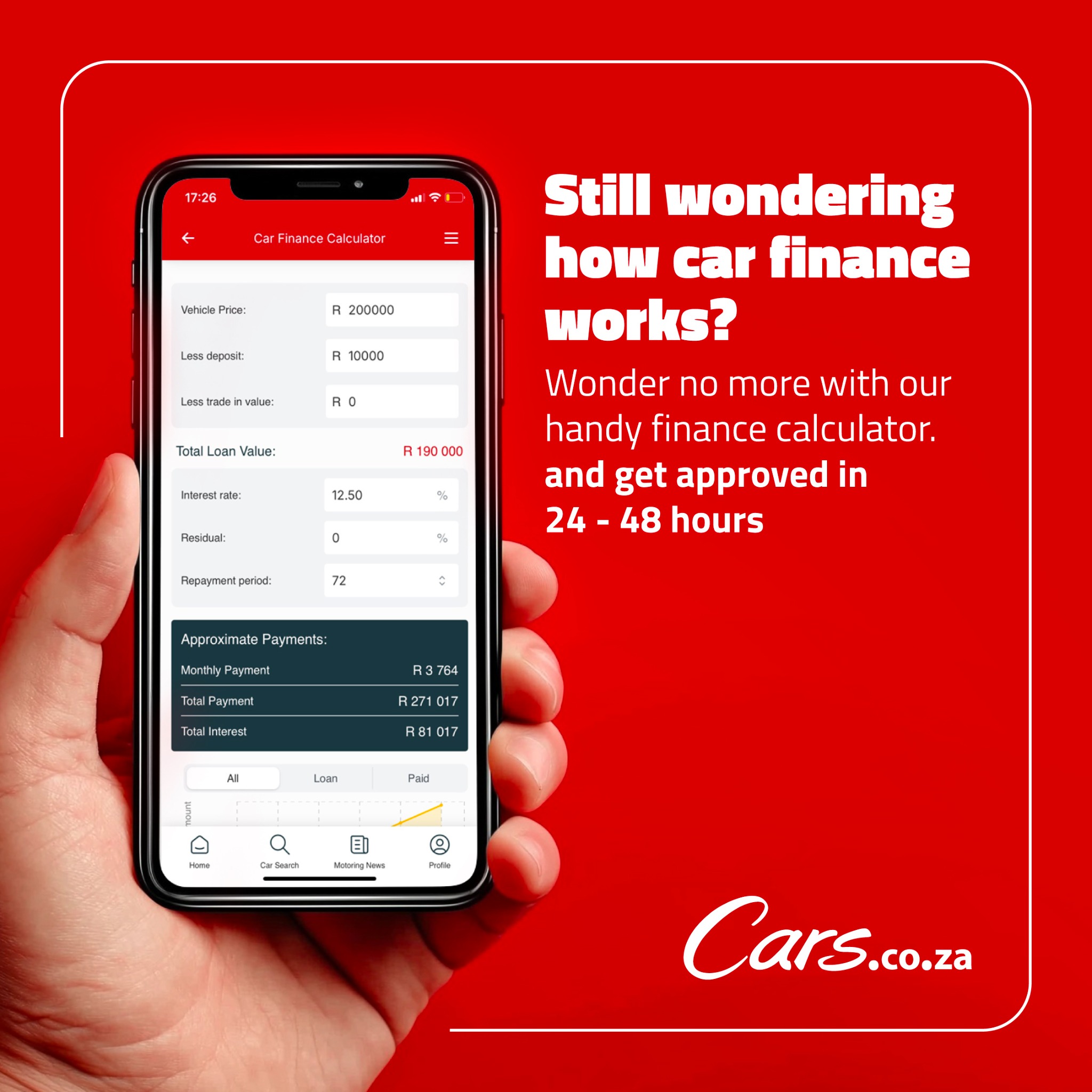Cars.co.za Facebook ad