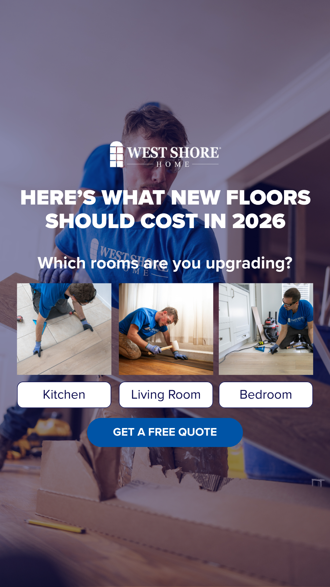 West Shore Home Flooring Partner Facebook ad from May 23, 2026