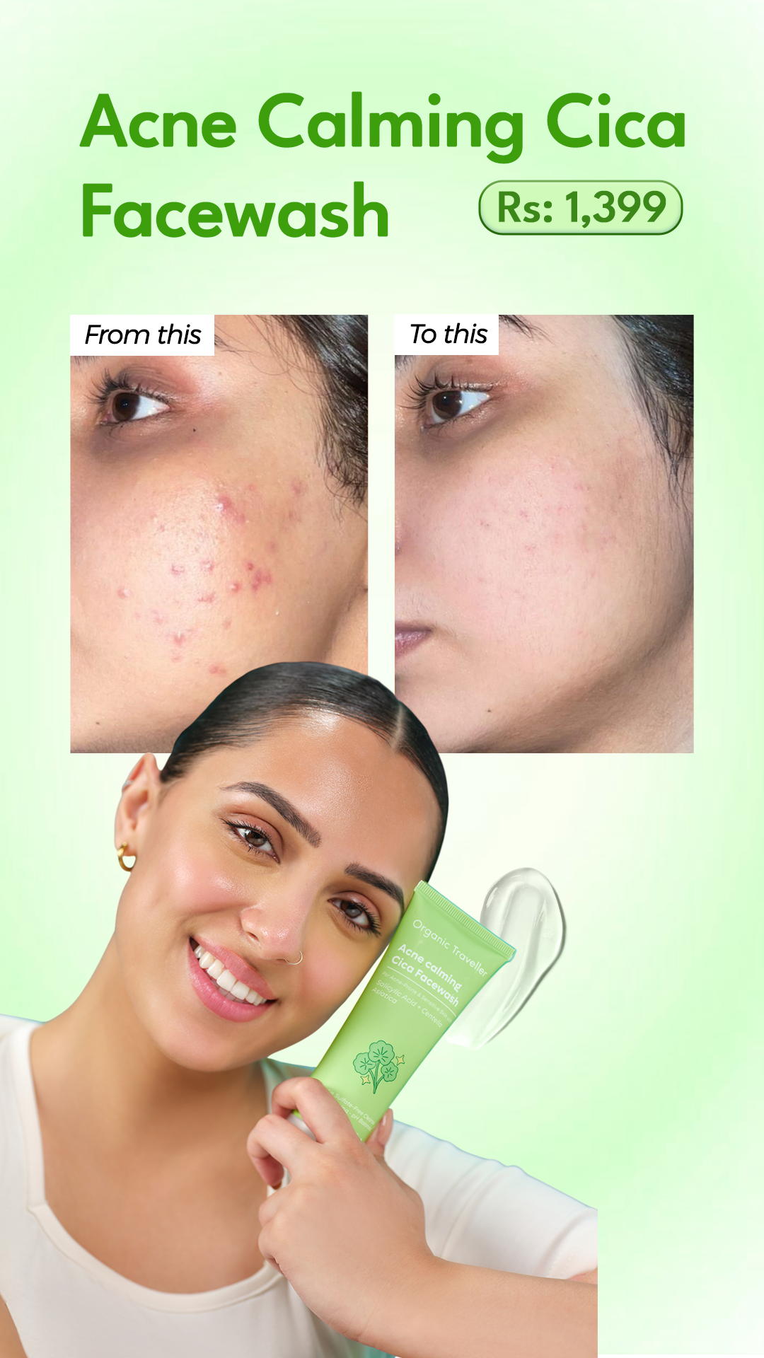 Organic Traveller - Skincare Facebook ad