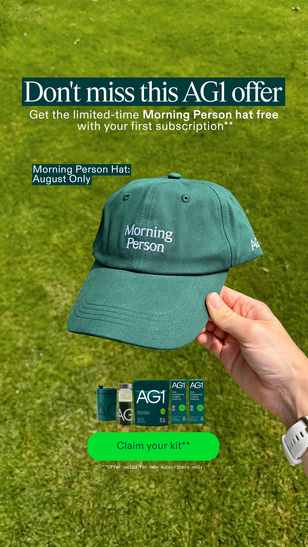 AG1 by Athletic Greens Facebook ad