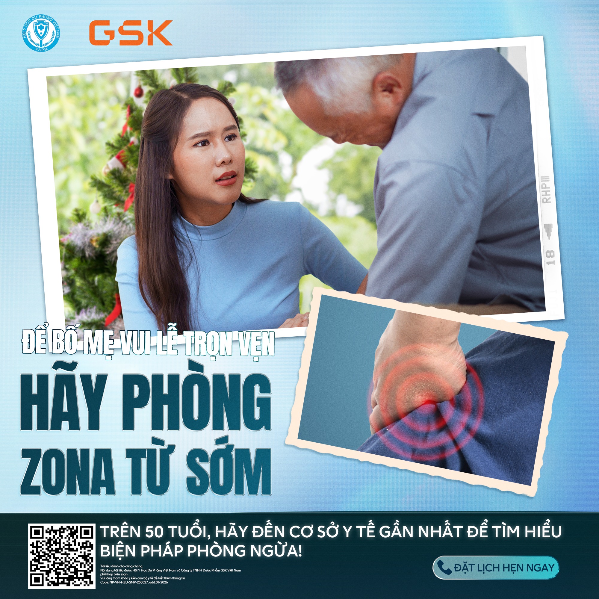 Tiêm Ngừa Gia Đình Facebook ad: Zona | Tiêm ngừa | GSK
