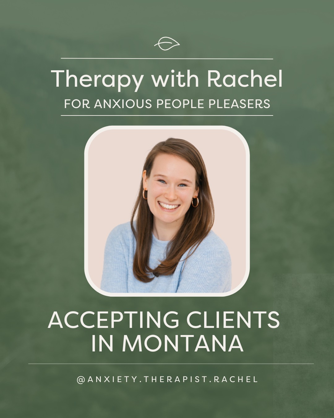 anxiety.therapist.rachel Facebook ad: If you’re the one who keeps the peace…