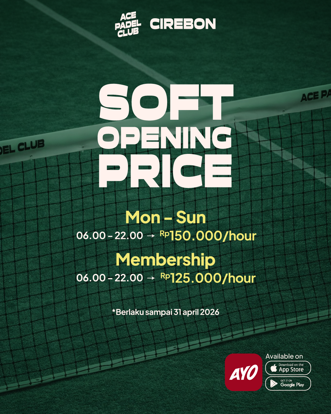 Ace Padel Club Facebook ad