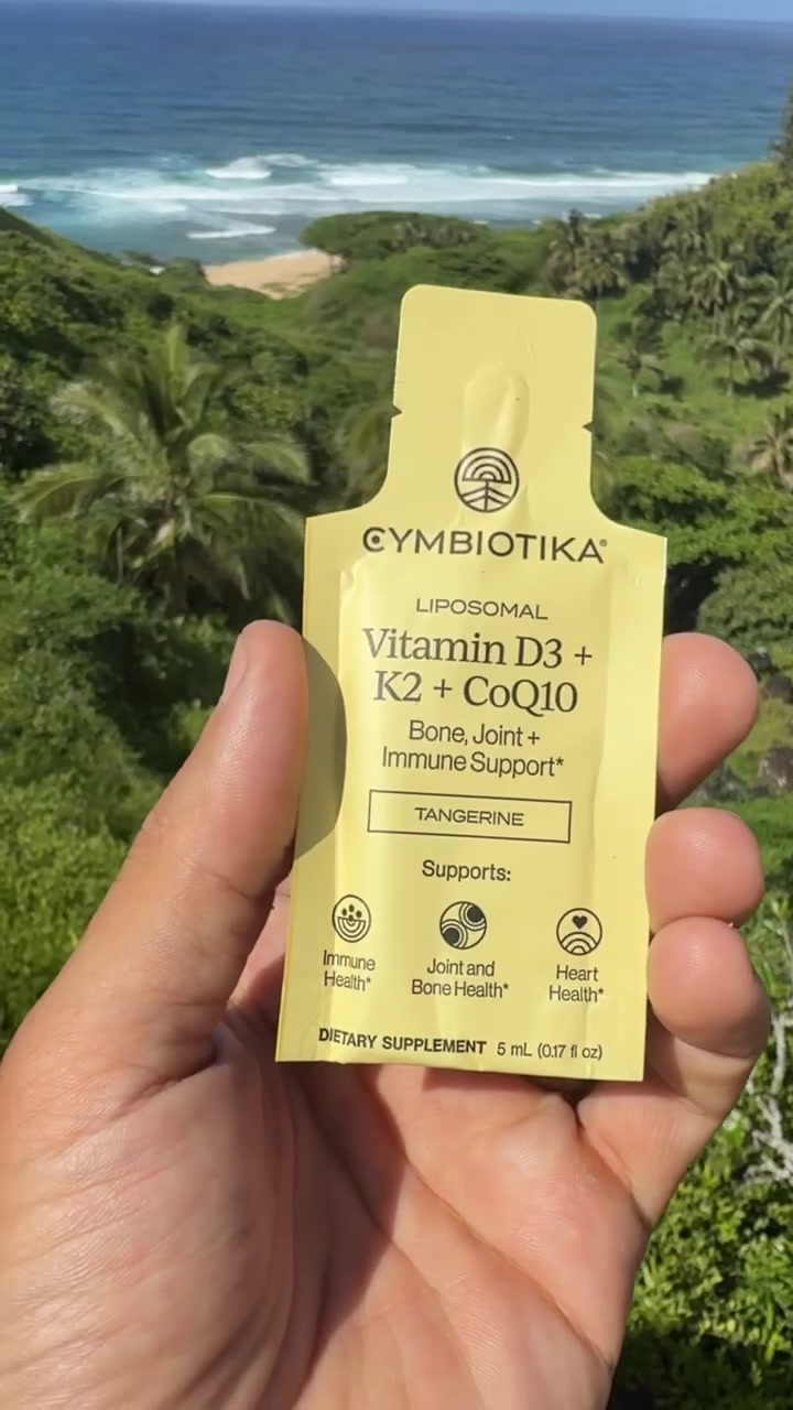 Cymbiotika Facebook ad: Three Benefits. One Packet.