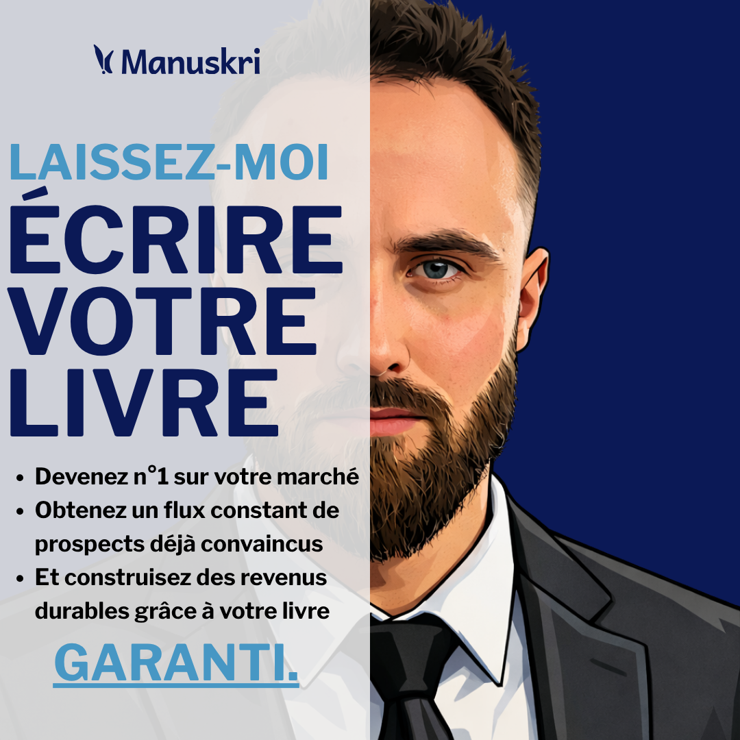 Erwan Simon - Manuskri.com Facebook ad: Devenez auteur d'un livre best-seller en 180 jours