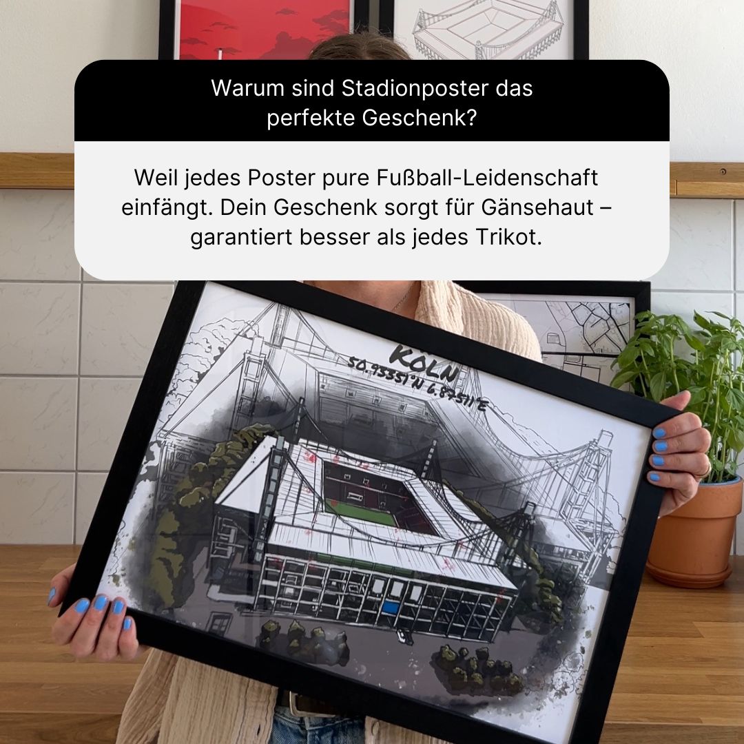 Stadium Mapper Facebook ad: Stadien Poster für echte Fans