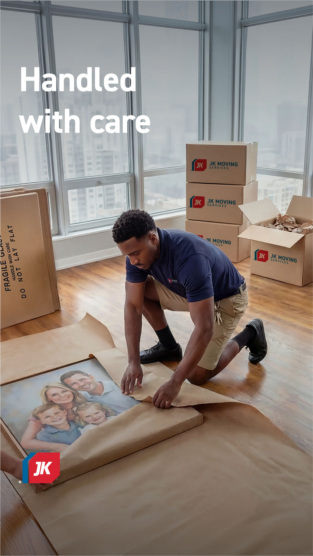 JK Moving Services Facebook ad