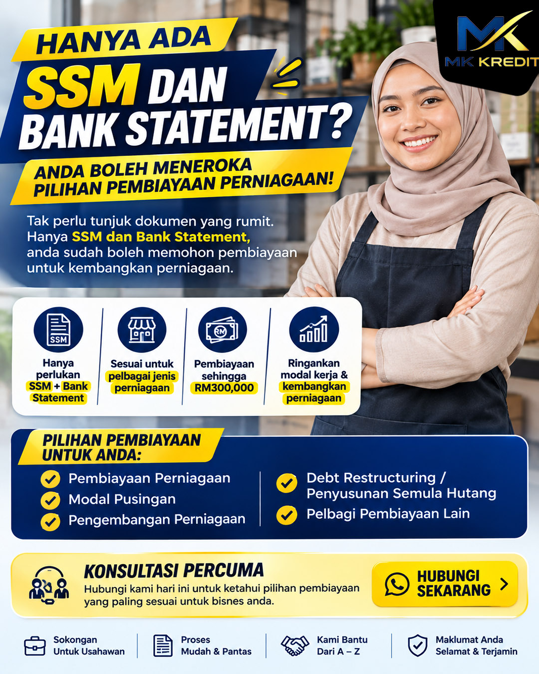 MK Kredit Facebook ad: Business Owner? Nak Tambah Modal?