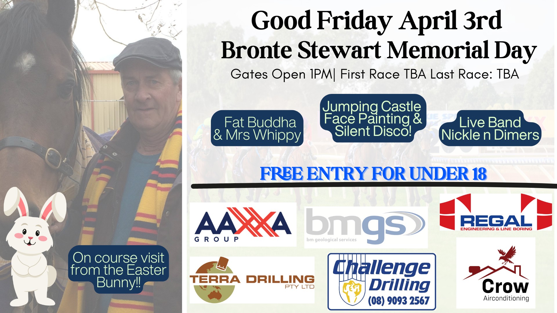 Kalgoorlie-Boulder Racing Club Inc Facebook ad: April 3rd Good Friday Races - Bronte Stewart Memorial Day…