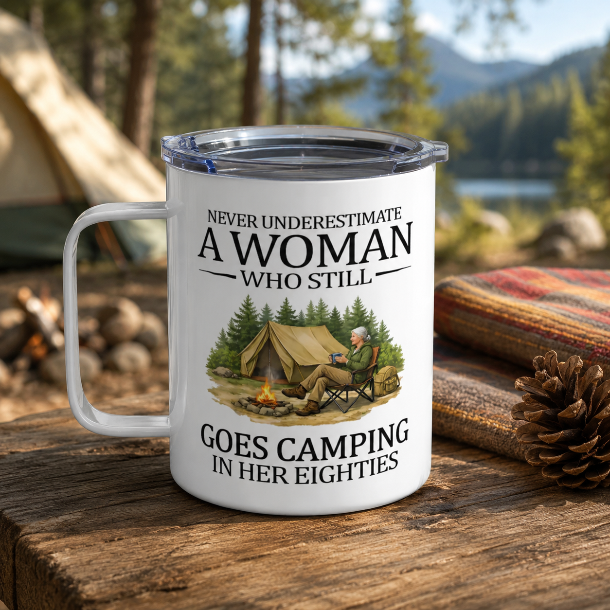 Soul Printss Facebook ad: 80s Camping Lover Mug