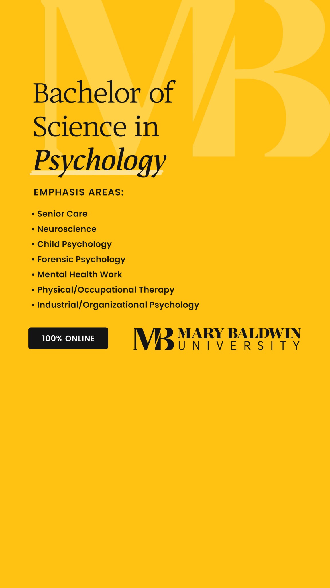Mary Baldwin University Facebook ad