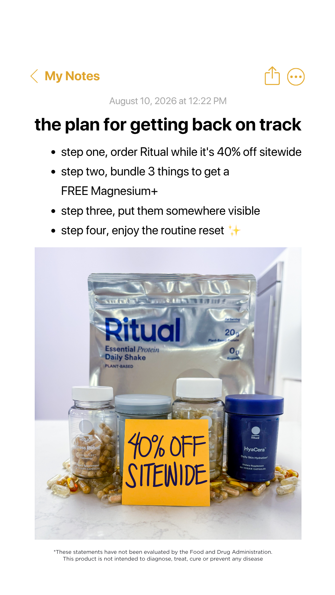 Well Well Wellness Facebook ad