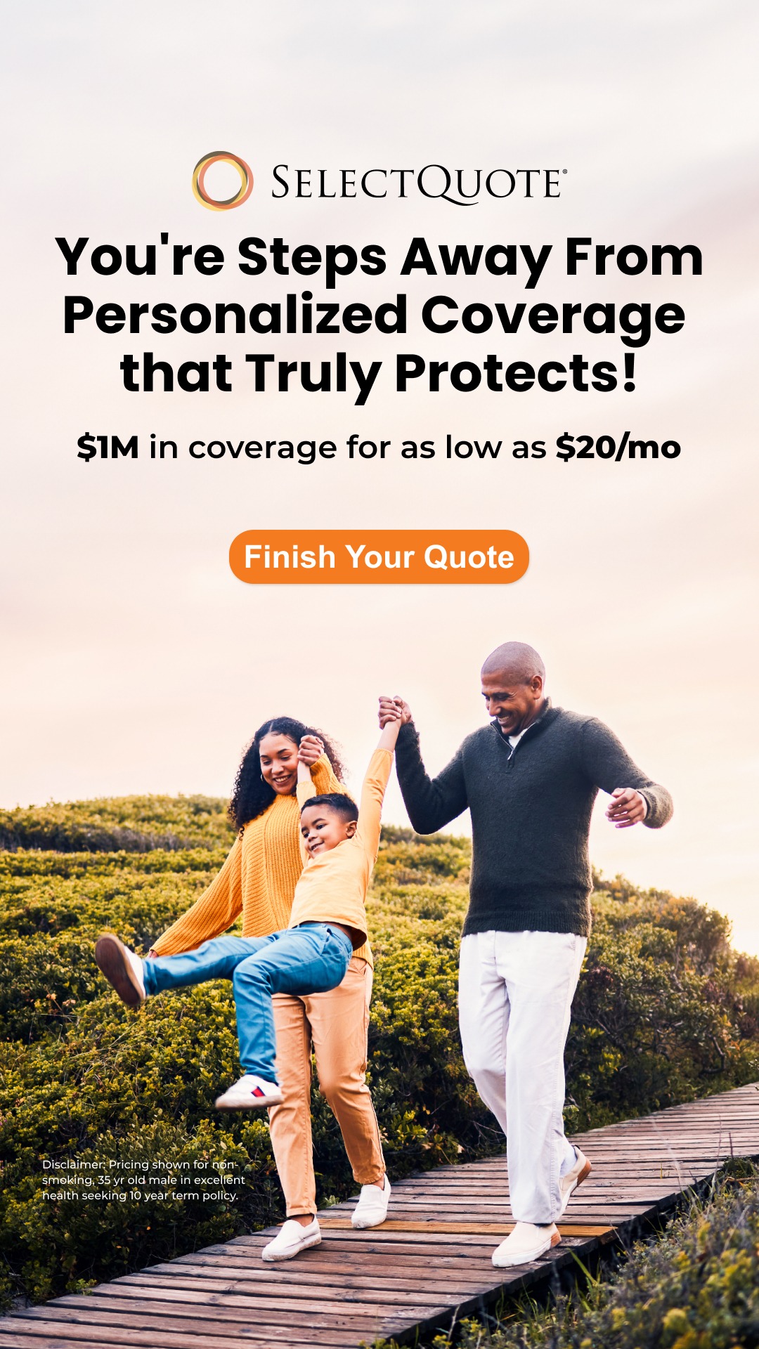 SelectQuote Insurance Services Facebook ad