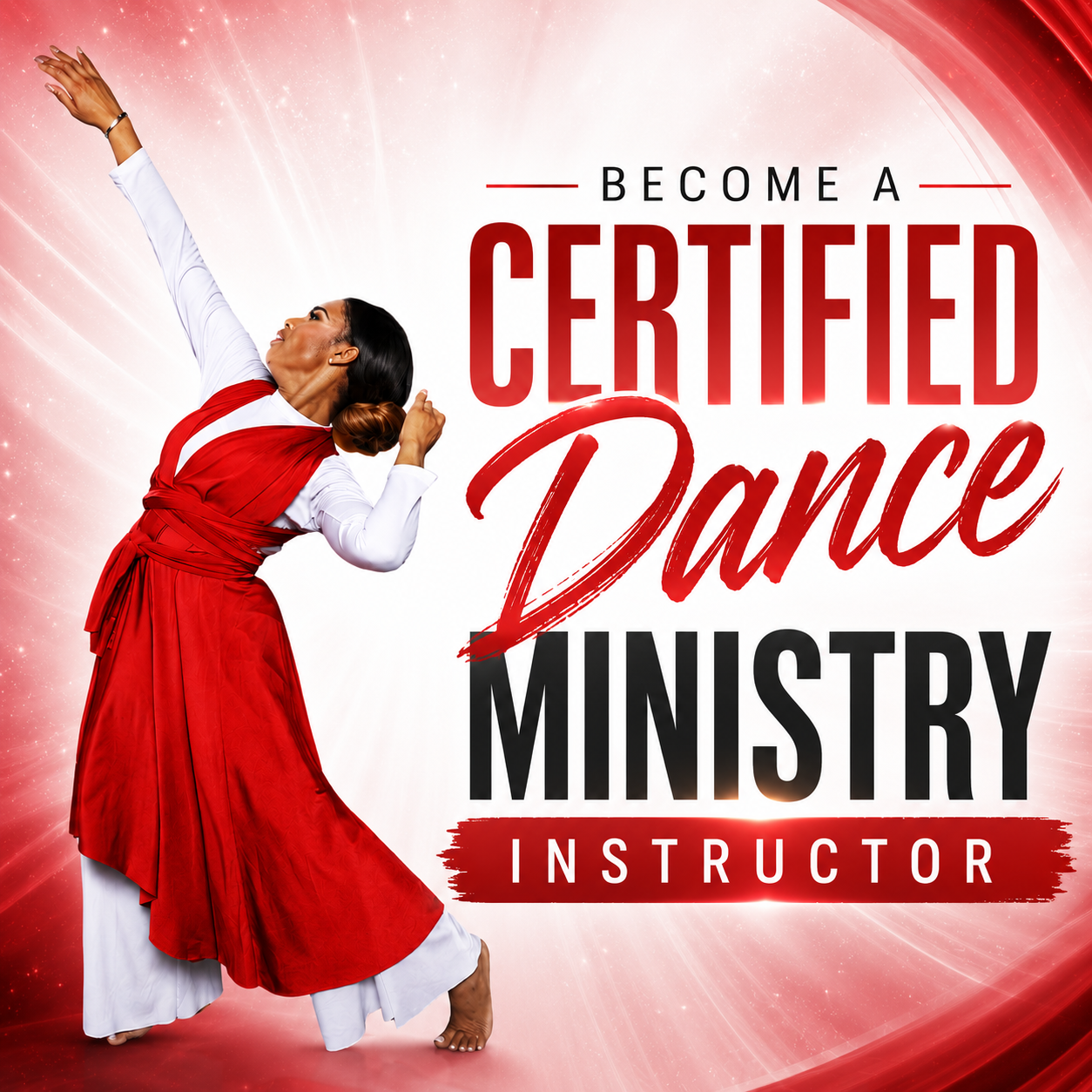 Yet Praise Dance Company Facebook ad: Become a Licensed Dance Minister Today!
