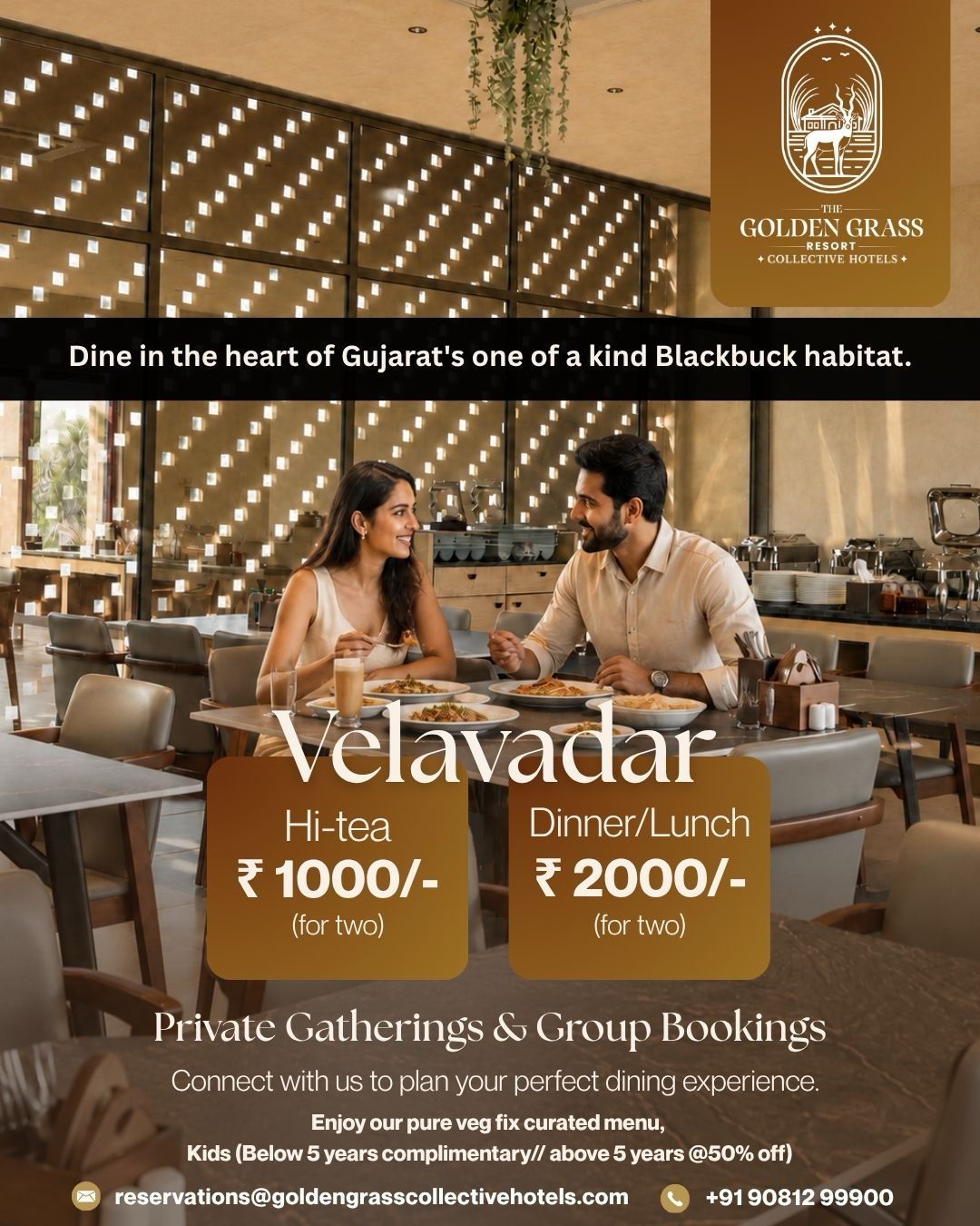 The Golden Grass Resort Facebook ad: Dine at Golden Grass Resort