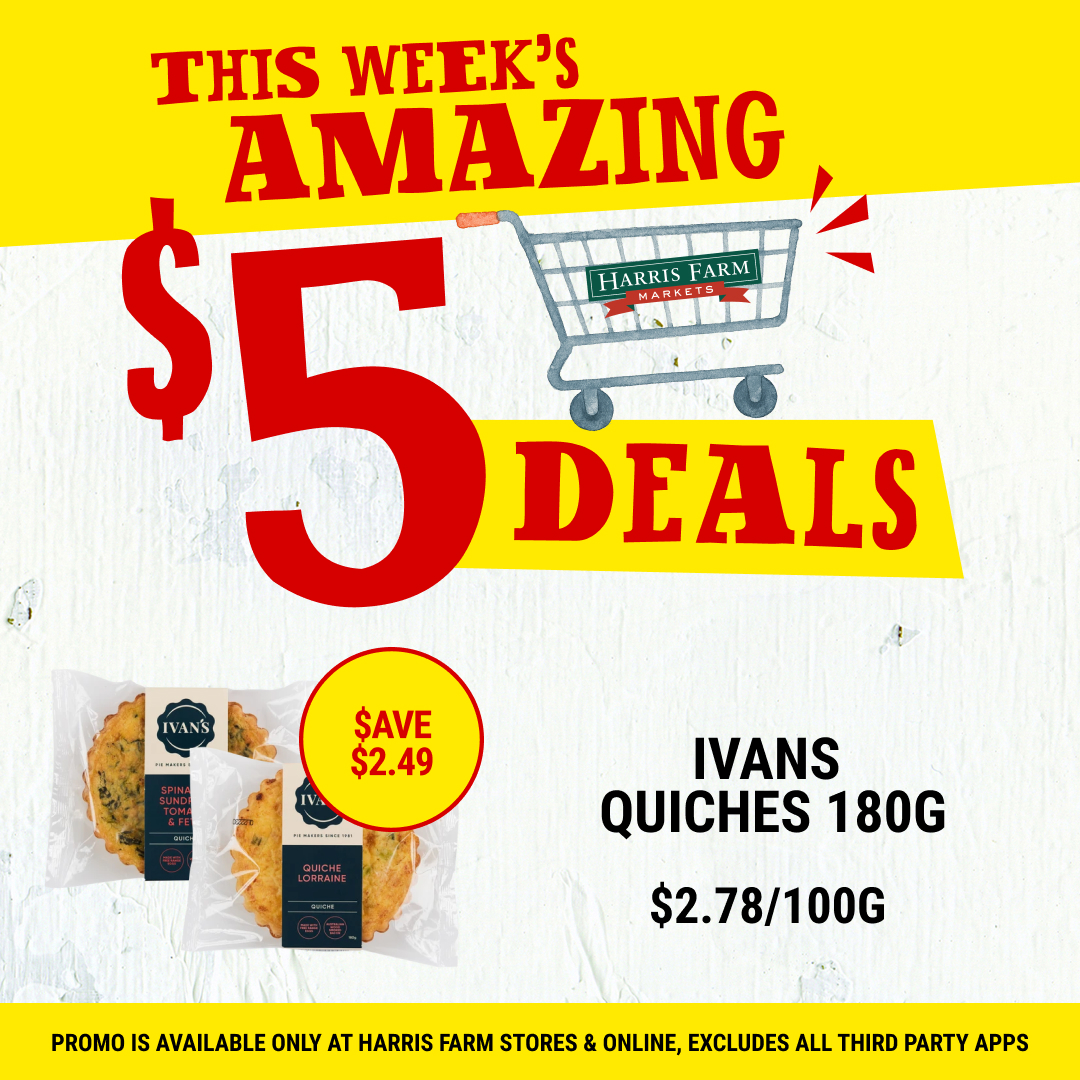 Harris Farm Markets Facebook ad: $5 Deals. Ends 6 Oct 2026
