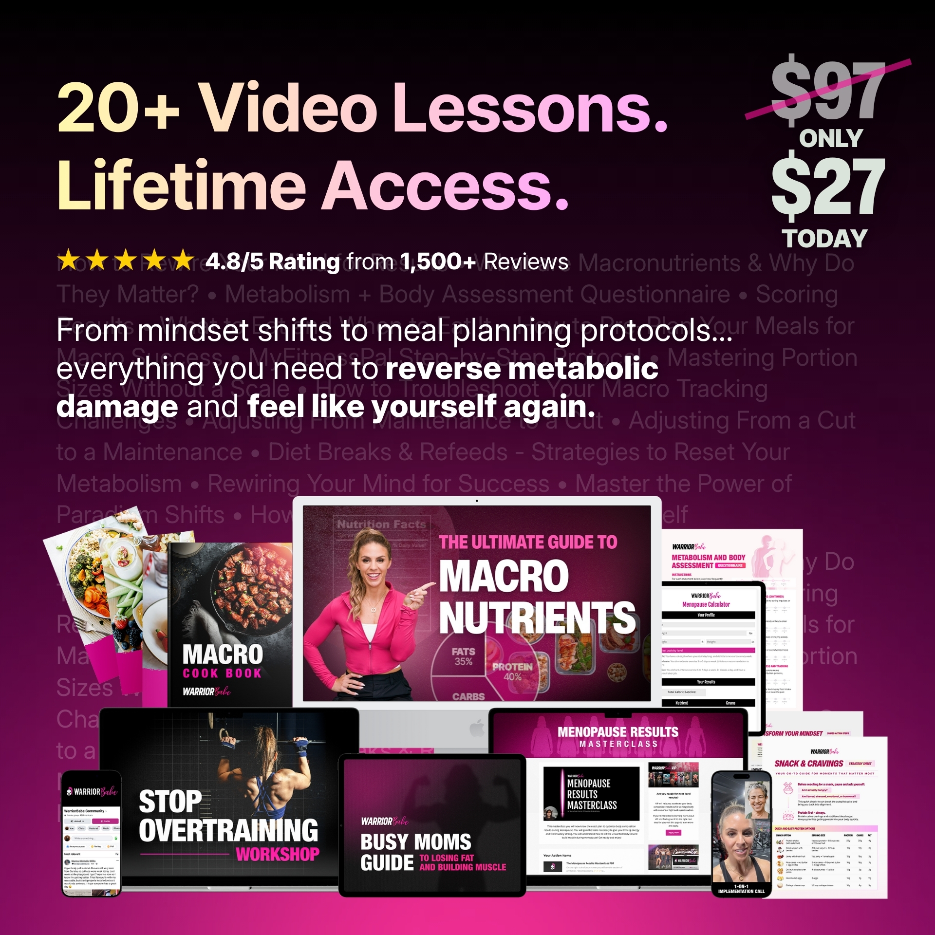 WarriorBabe - Fit Over 40 Facebook ad