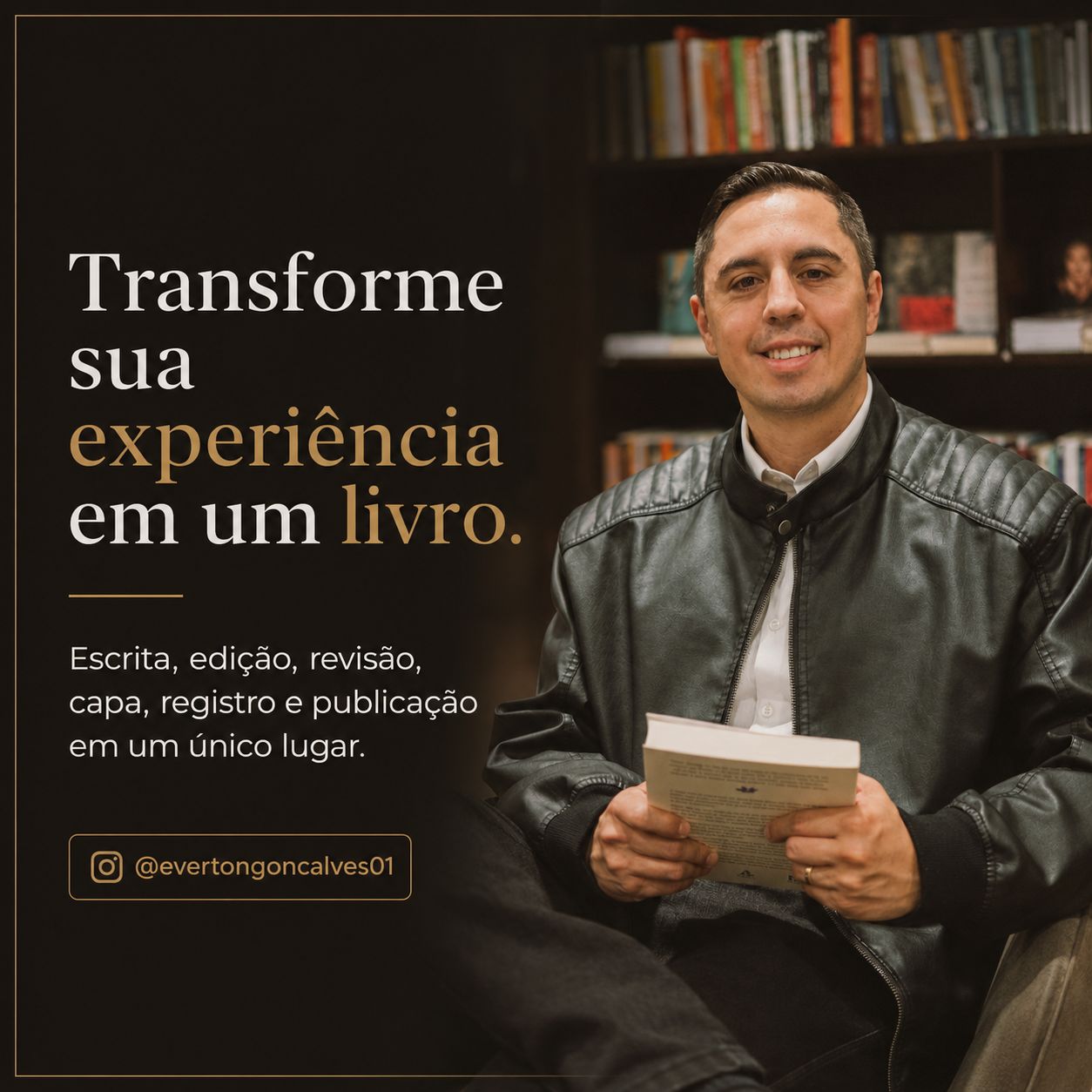 Everton Gonçalves GhostWriter Facebook ad: Converse conosco