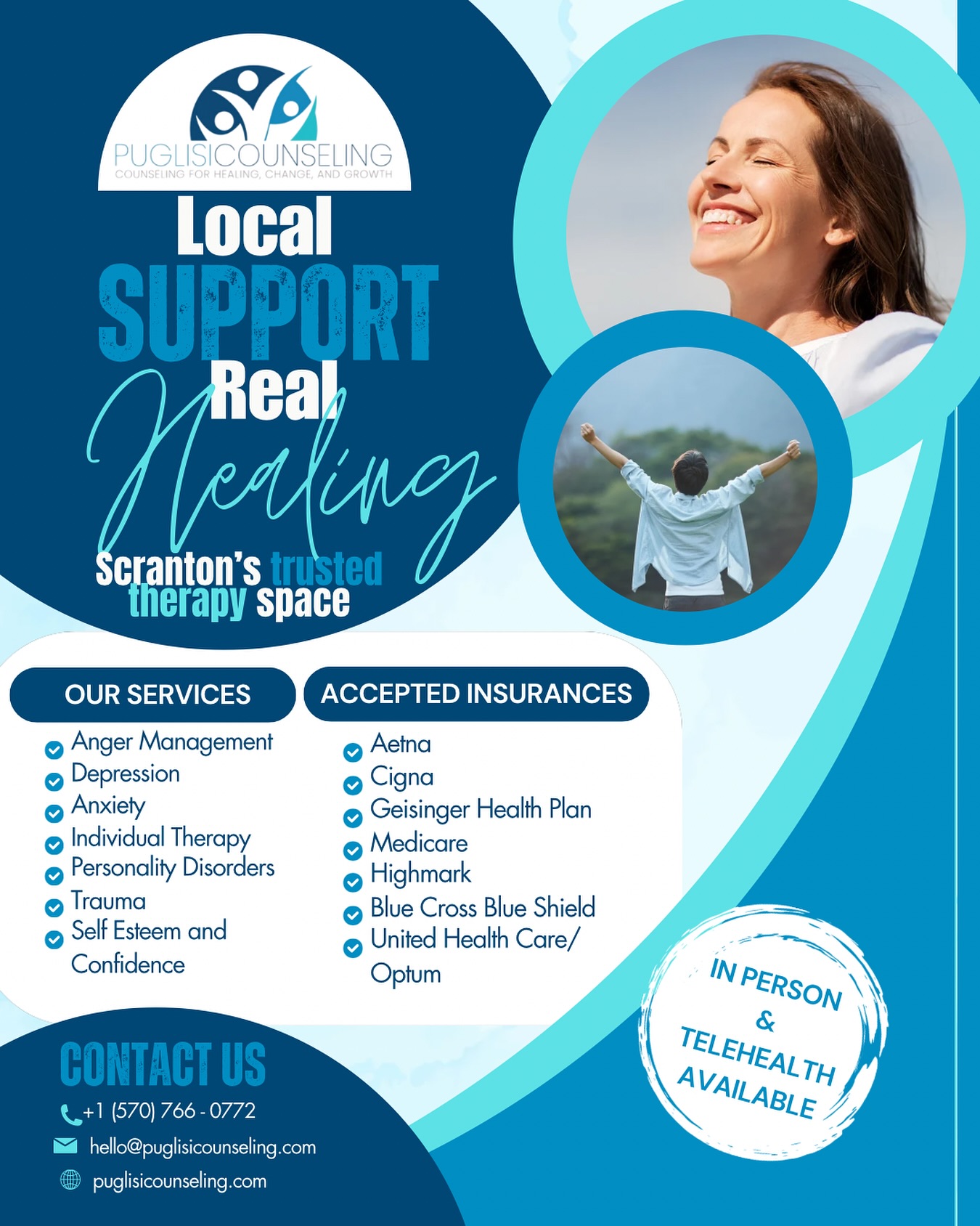 Puglisi Counseling, LLC Facebook ad: Puglisi Counseling | Mental Health Therapy in Northeast PA