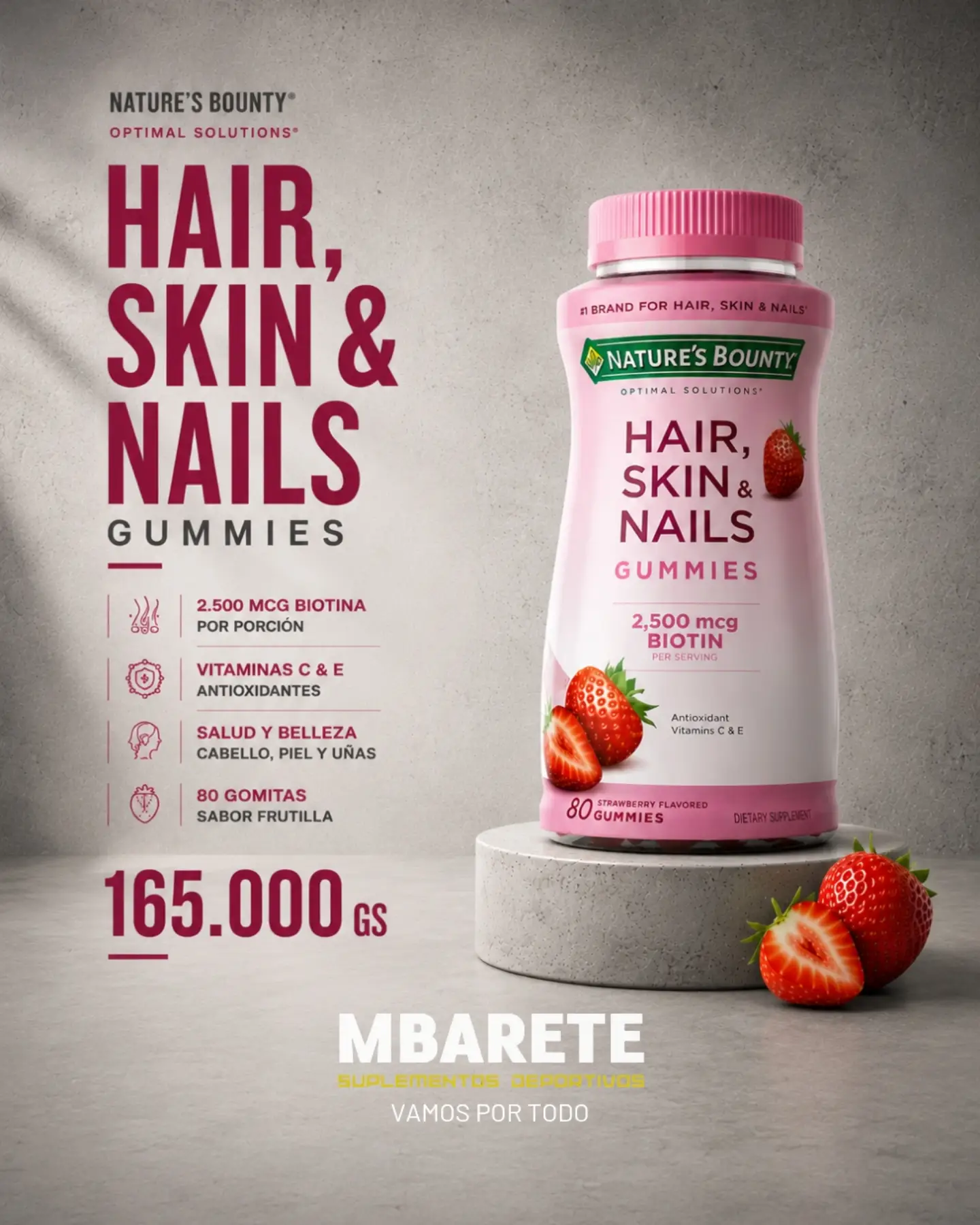Mbareté Suplementos Facebook ad from Jul 1, 2026