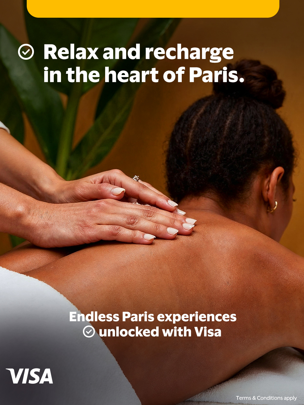 Visa Facebook ad: Take time to reset and recharge with curated…
