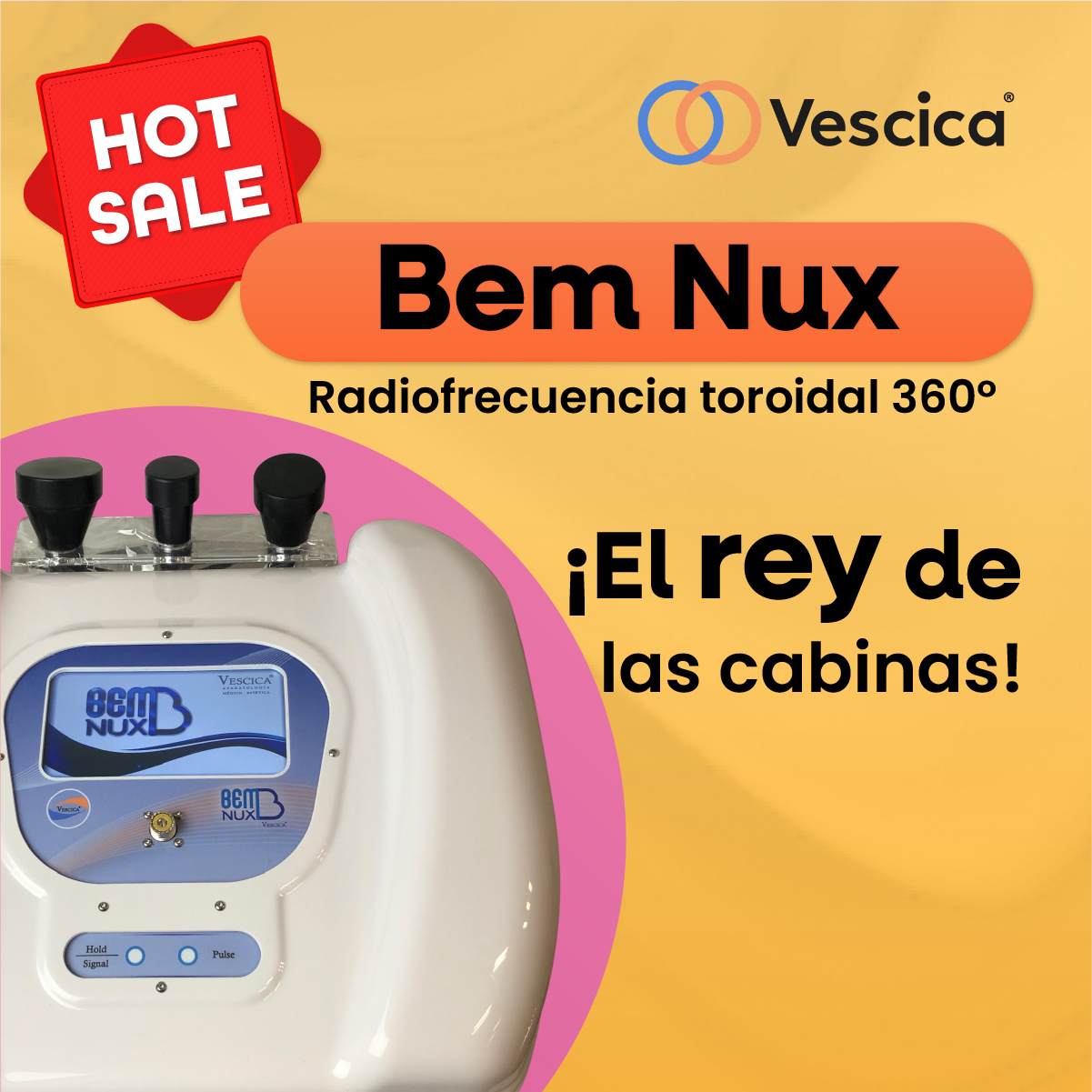 Vescica Facebook ad: ¡El HOT SALE llegó a Vescica!