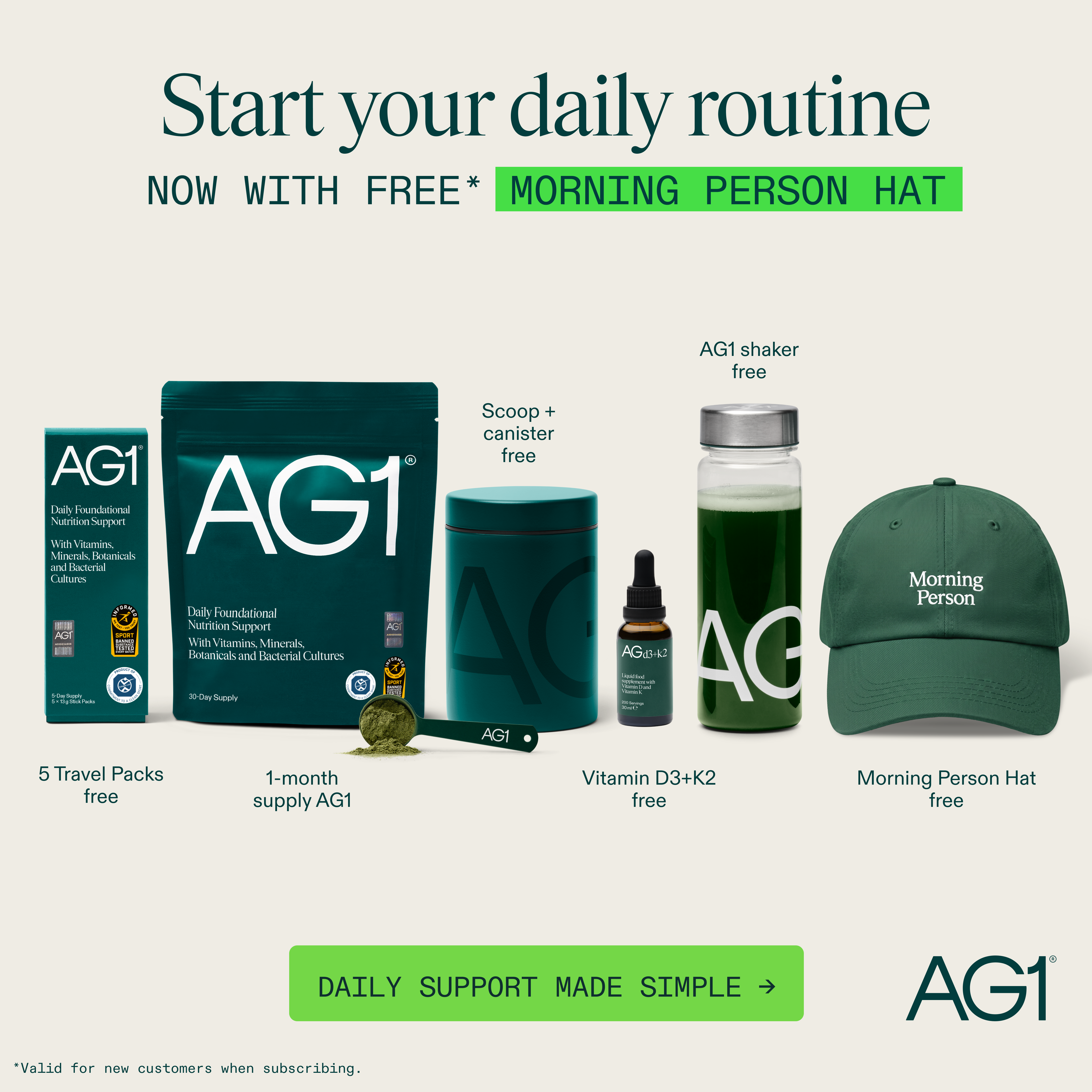 AG1 by Athletic Greens Facebook ad
