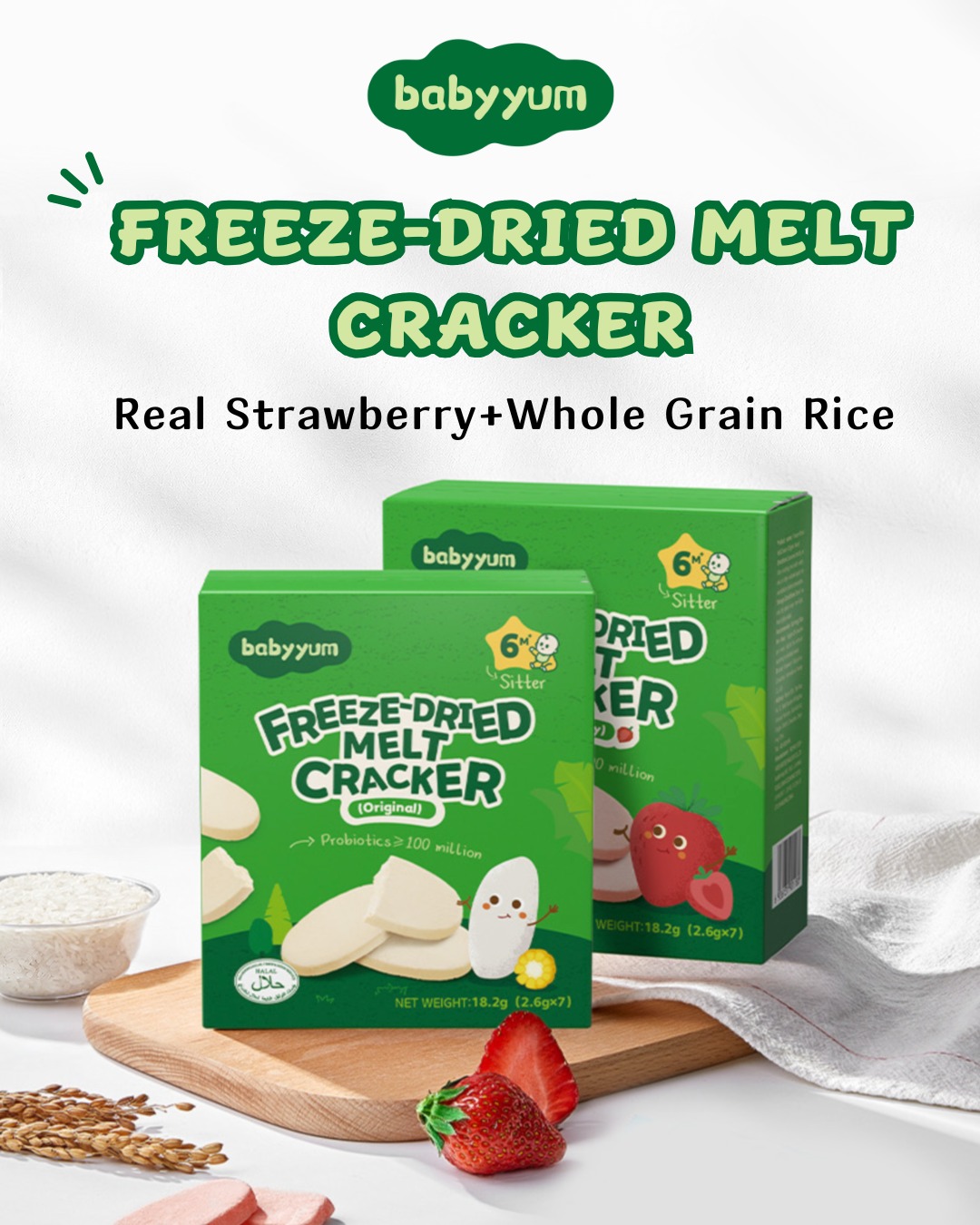 Babyyum Facebook ad: Still worried about finding the perfect first snack…