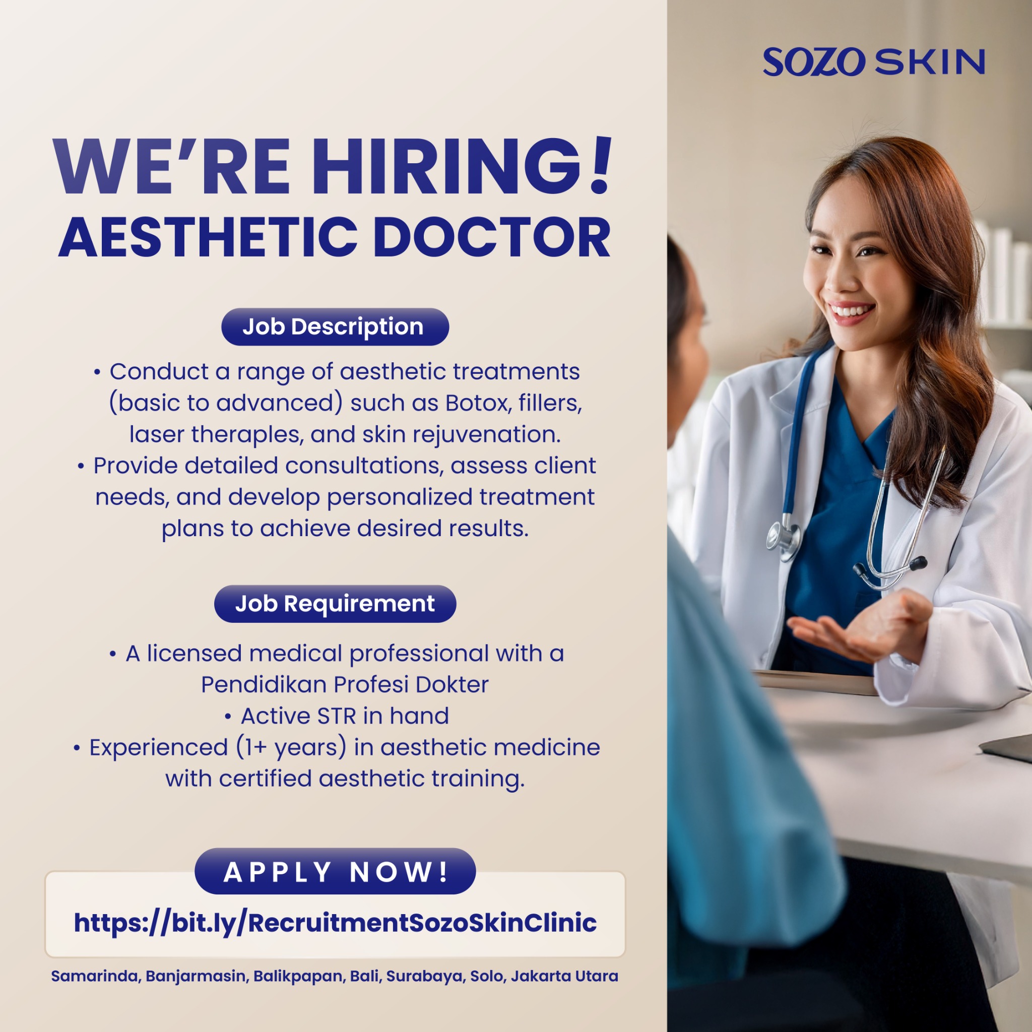Sozo Skin Clinic Facebook ad