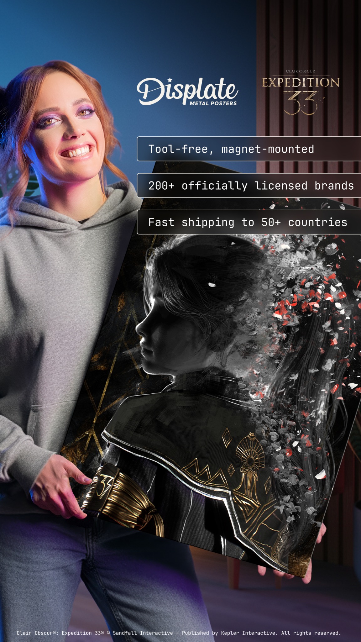 Displate Facebook ad